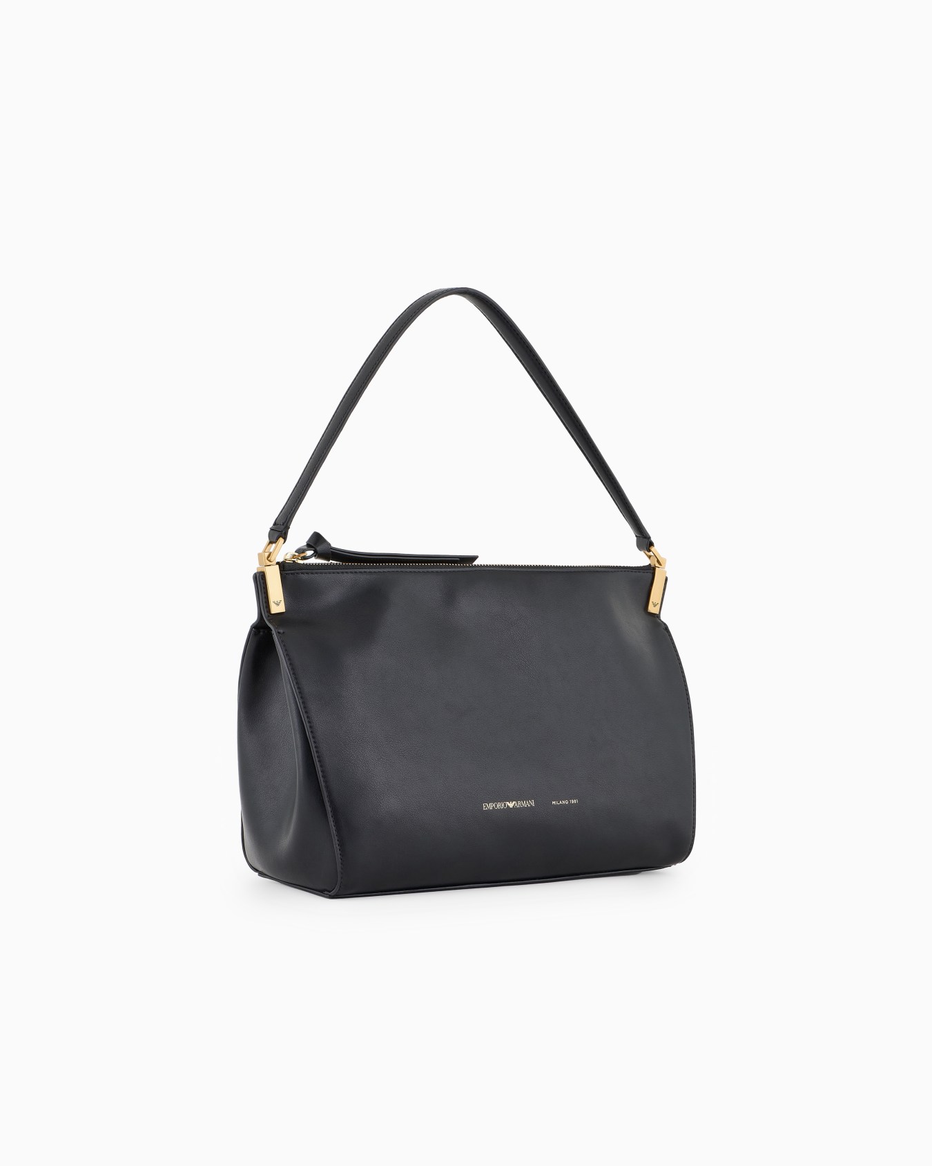 Bolso de mano mediano de piel lisa Diapositiva 1