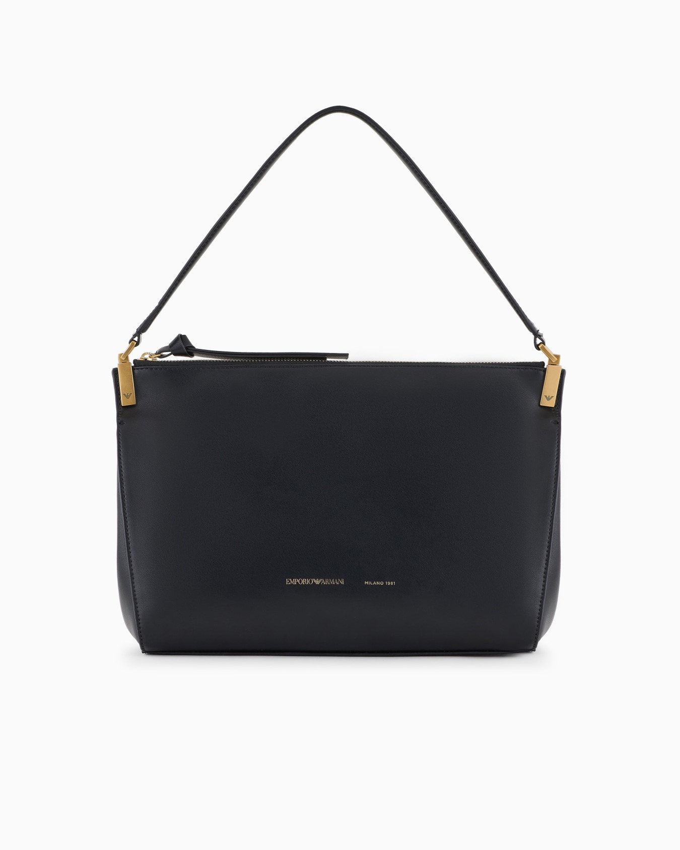 Bolso de mano mediano de piel lisa Diapositiva 0