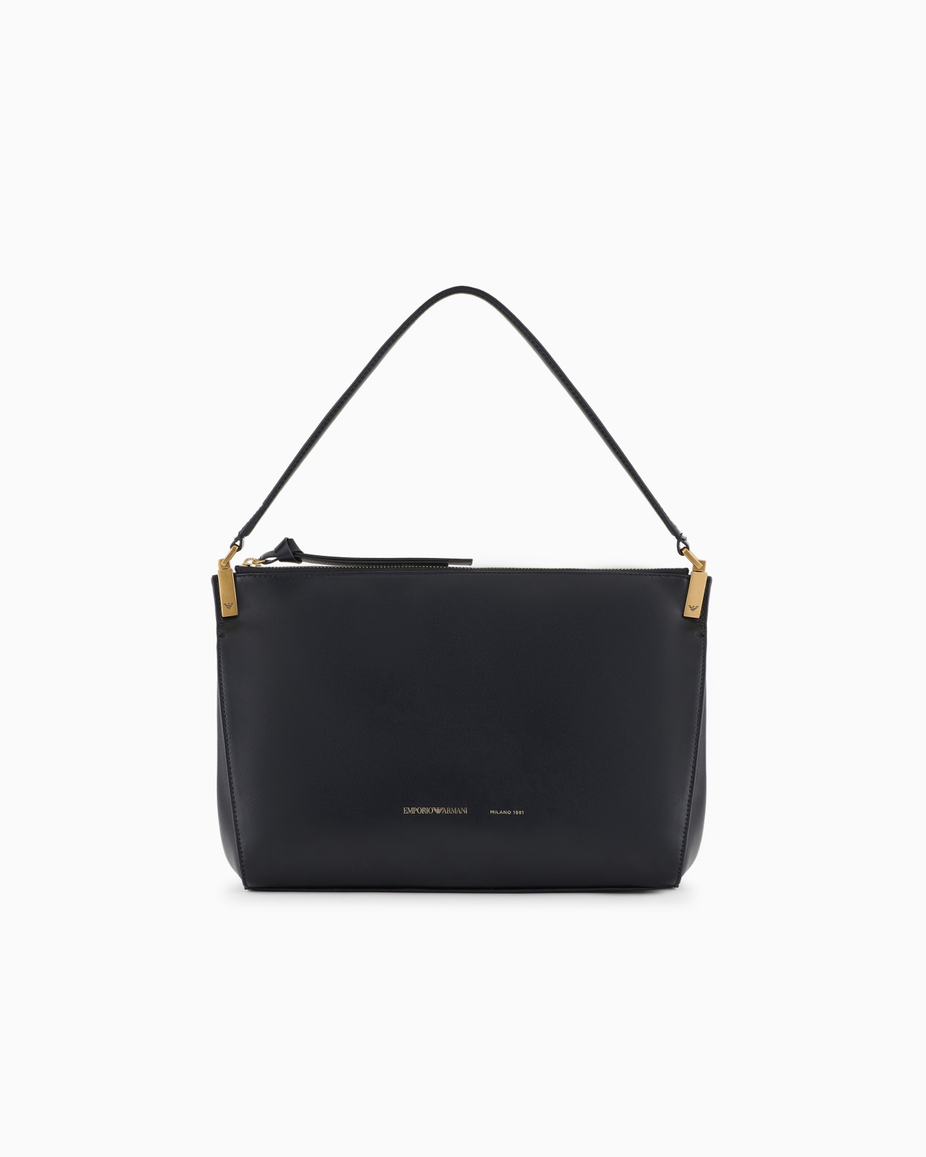 Bolso de mano mediano de piel lisa Diapositiva 0