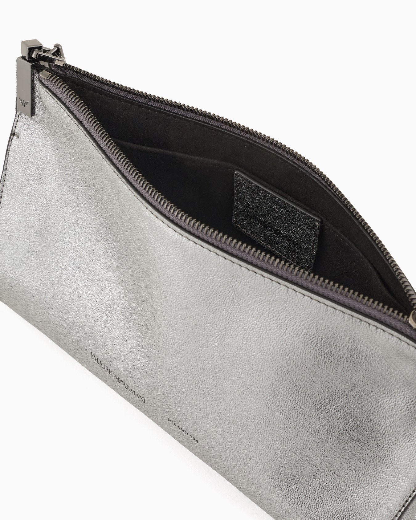 Metallic leather shoulder bag Slide 3