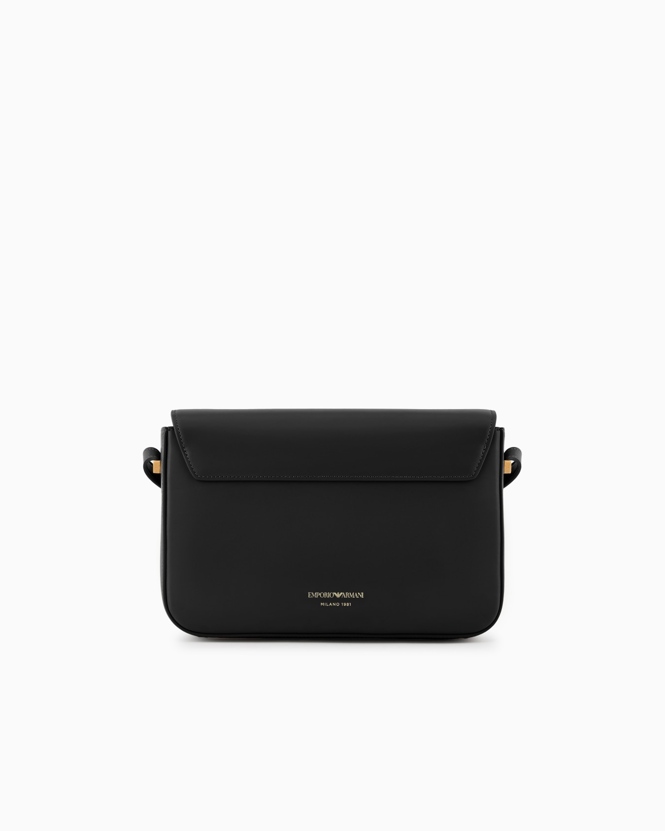 Smooth leather shoulder bag with metal eagle logo Slide 2