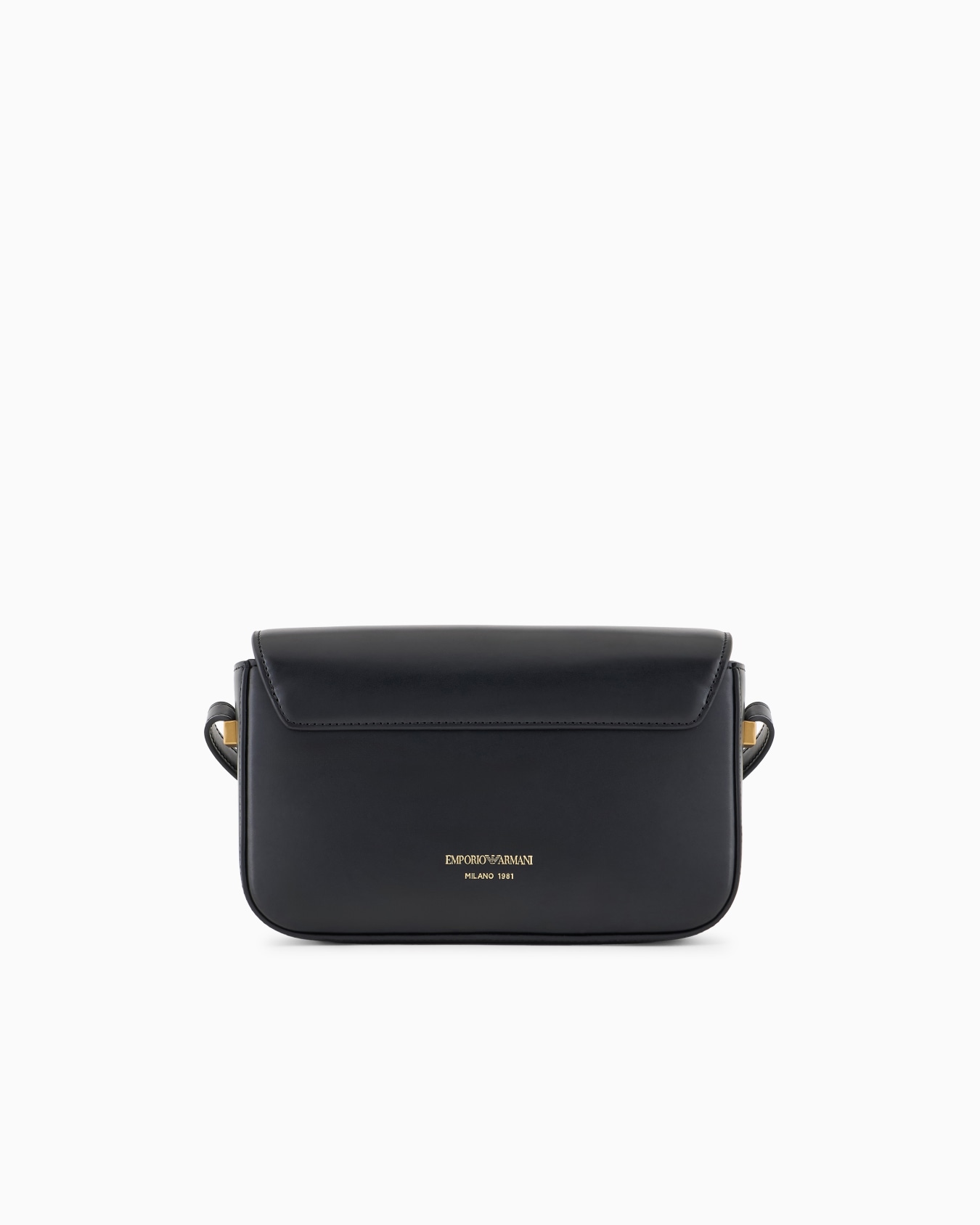 Smooth leather shoulder bag with metal eagle logo Slide 2