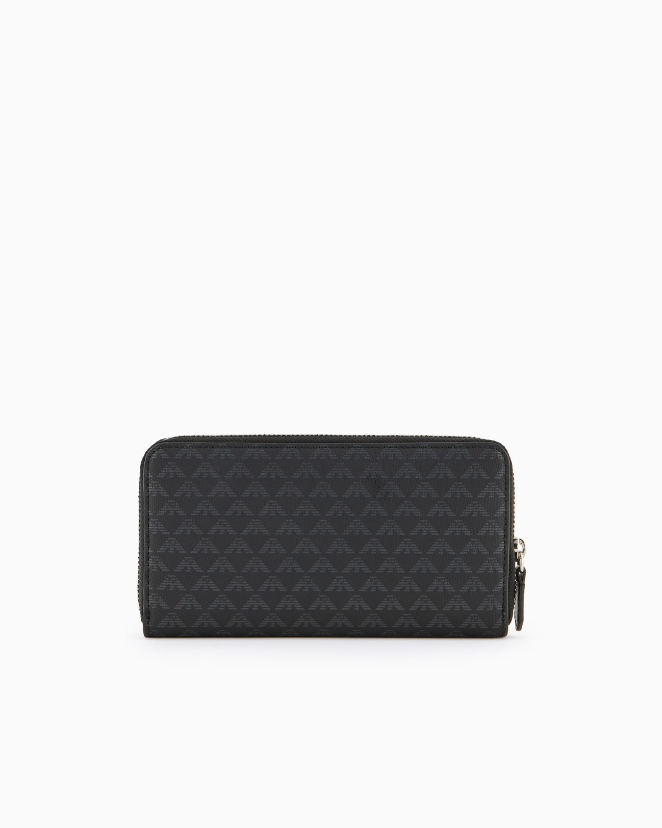 Zip-around wallet with all-over eagle and Milano 1981 logo print Slide 1