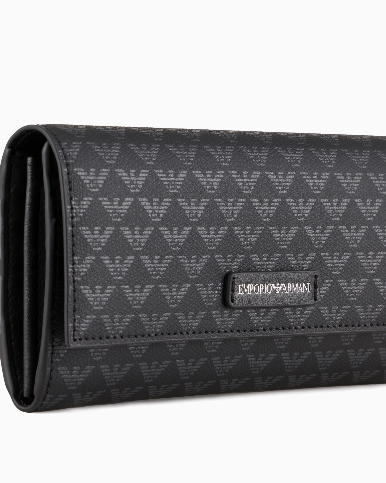 All-over eagle wallet with flap Slide 3