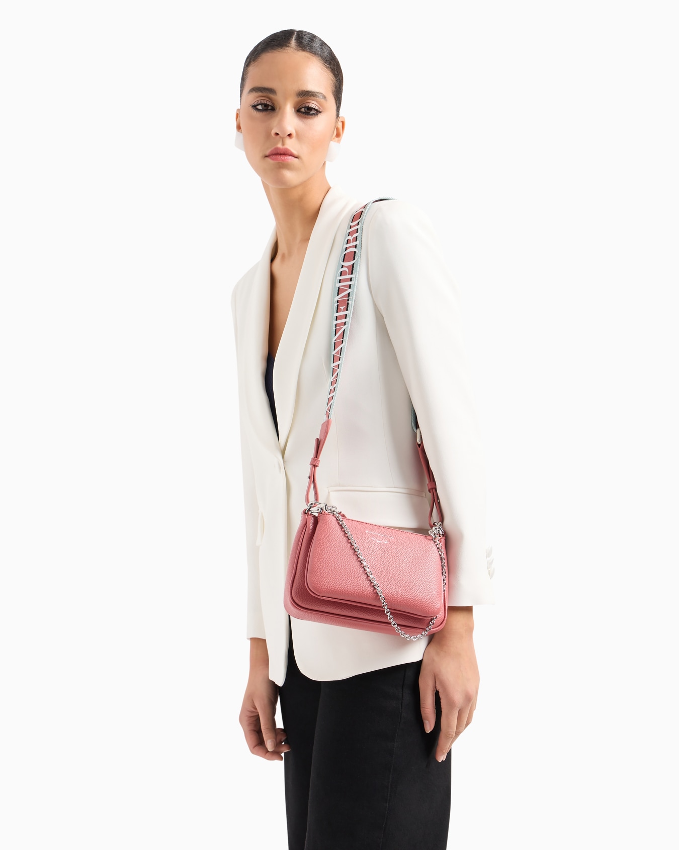 Deer-print double mini bag with shoulder strap Slide 7