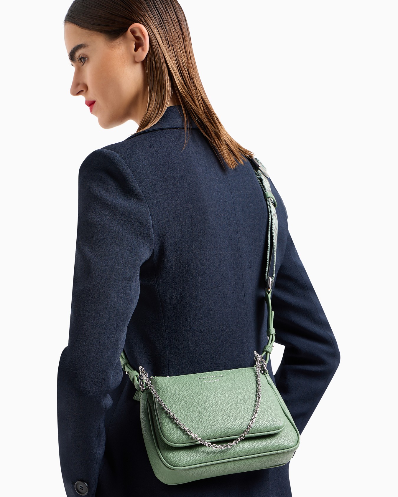 Deer-print double mini bag with shoulder strap Slide 6