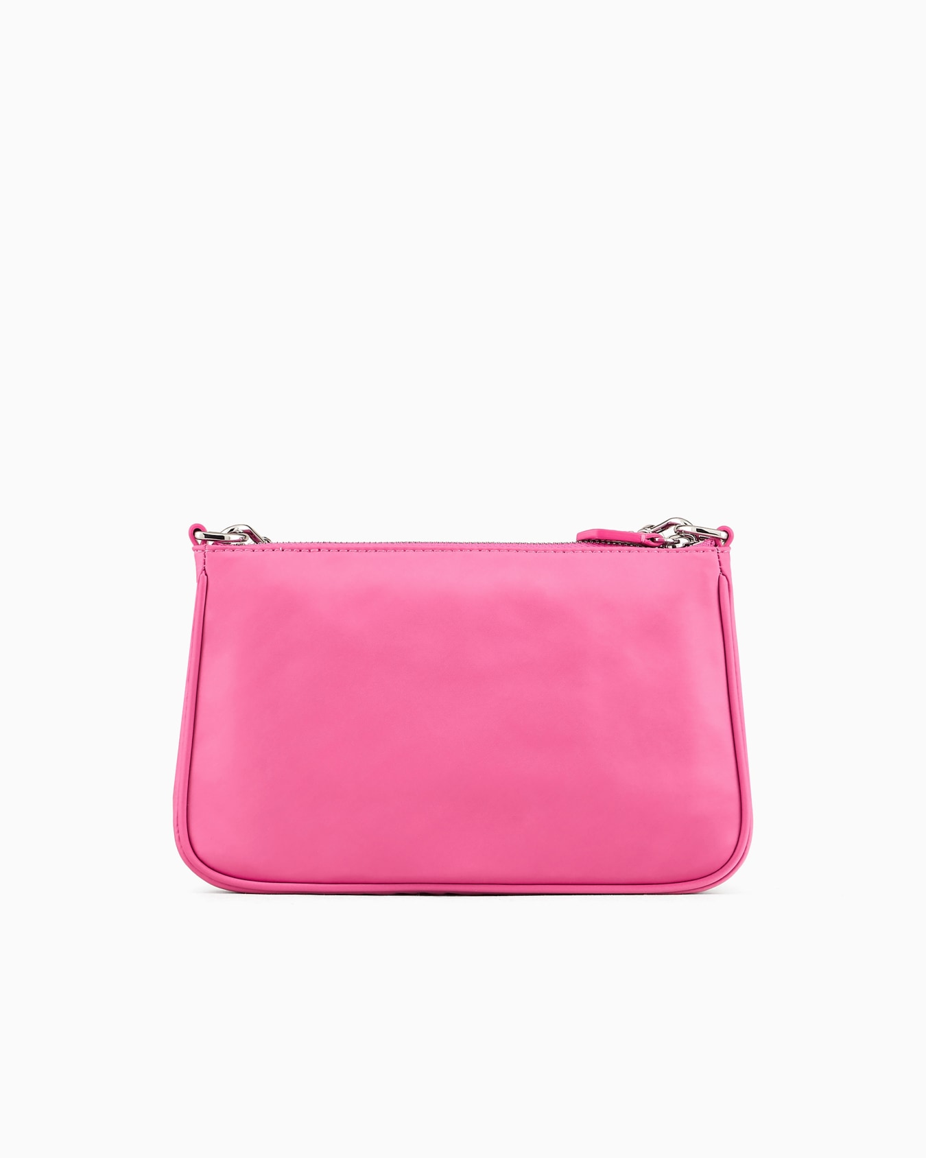 Mini bag doppia a tracolla in nylon satinato Slide 2