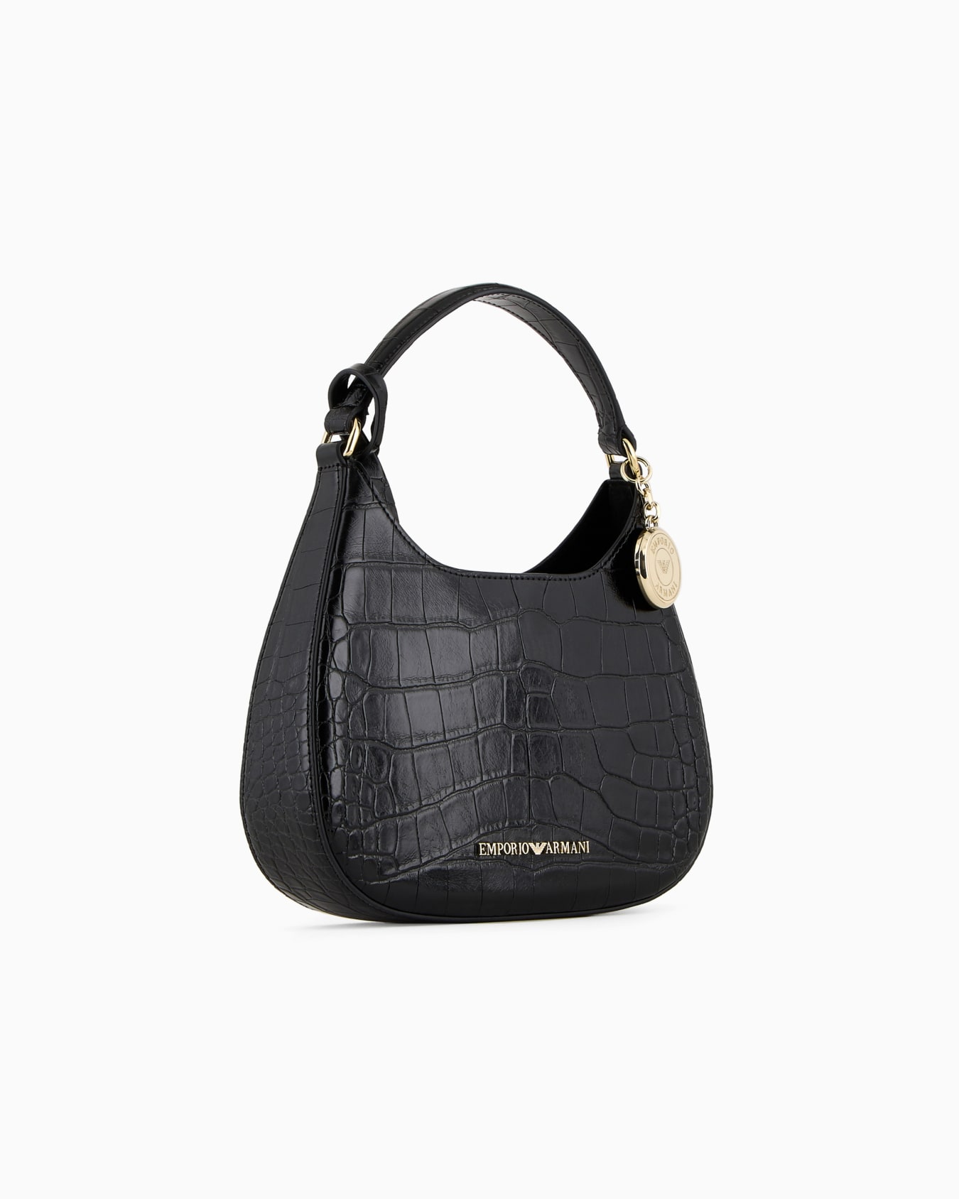 Small mock croc hobo bag Slide 1