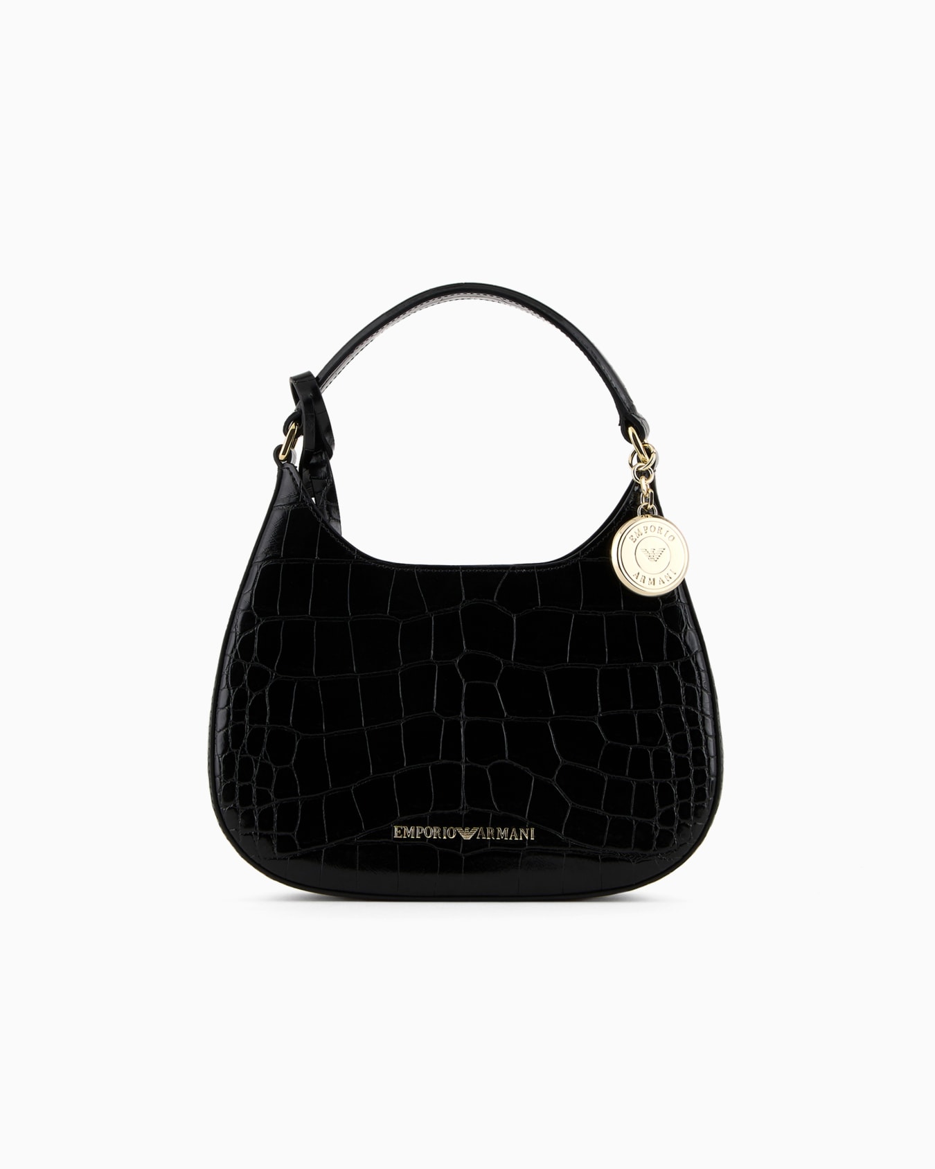 Small mock croc hobo bag Slide 0