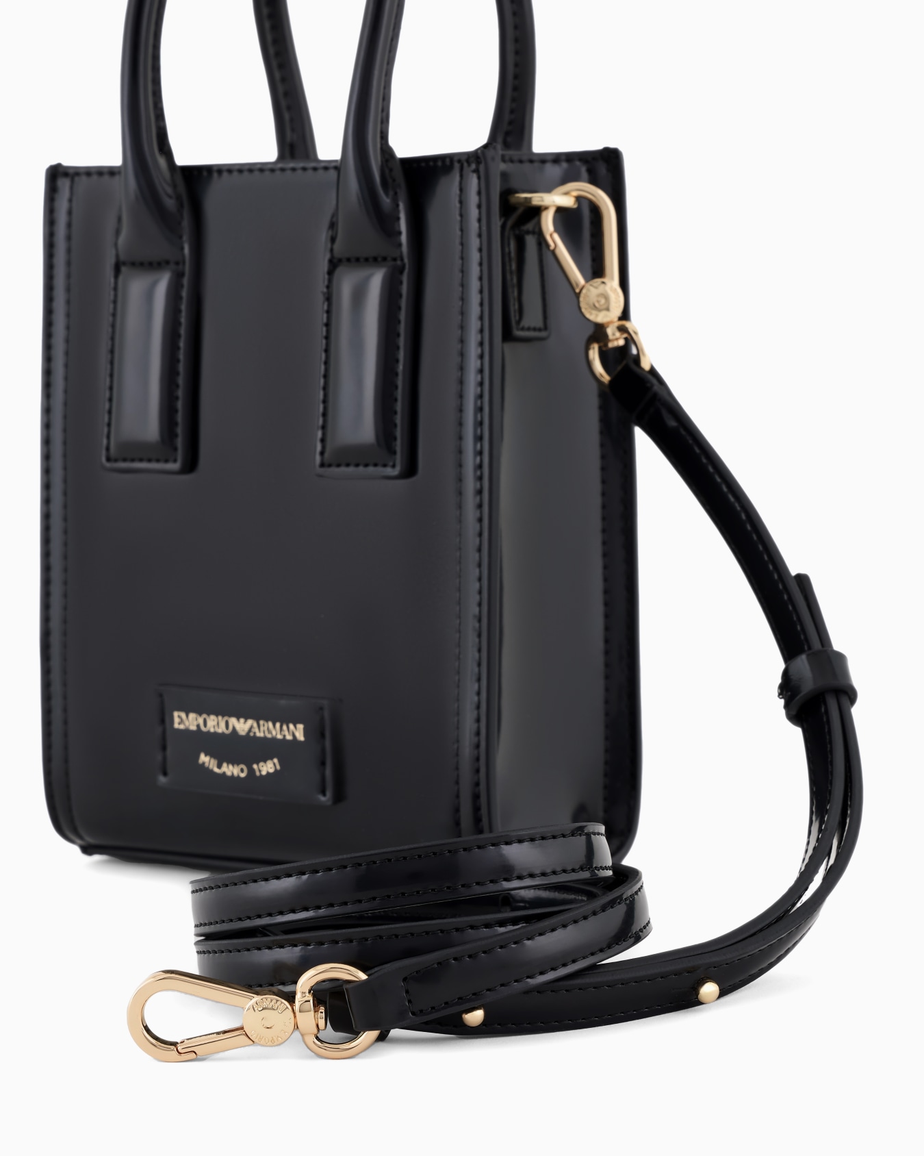 Mini bag with shoulder strap in a brushed finish Slide 4