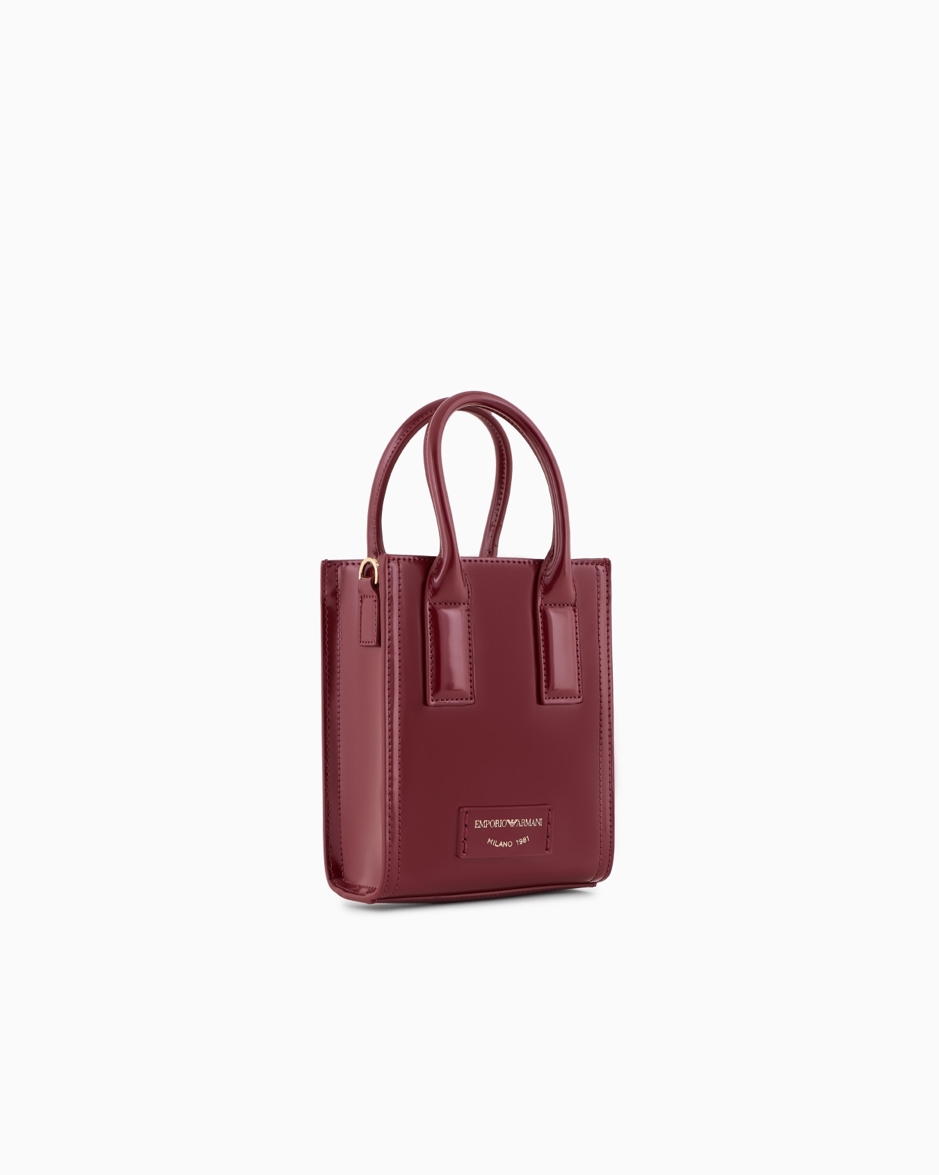 Mini bag with shoulder strap in a brushed finish Slide 1