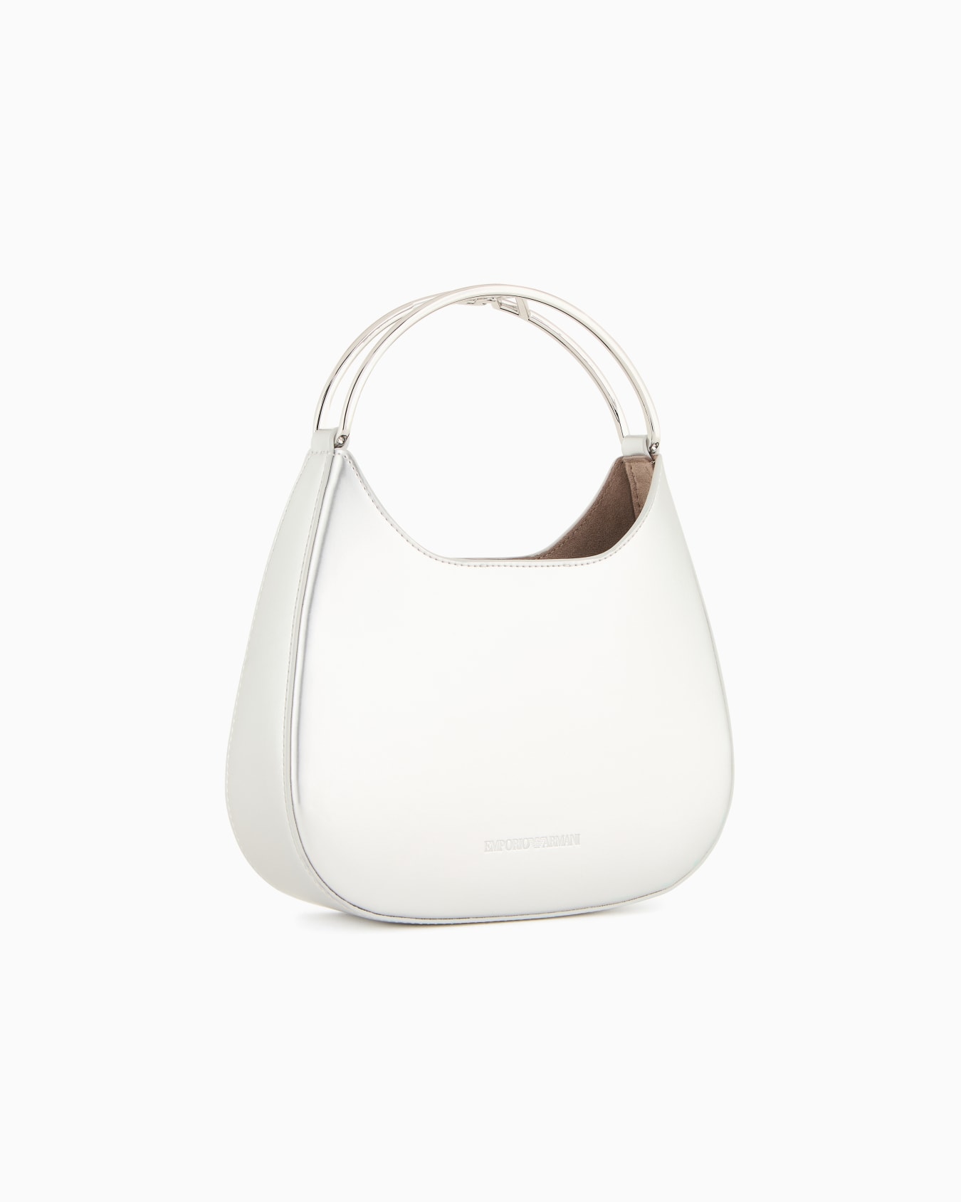 Moon capsule collection patent-effect mini bag with jewel handle Slide 1