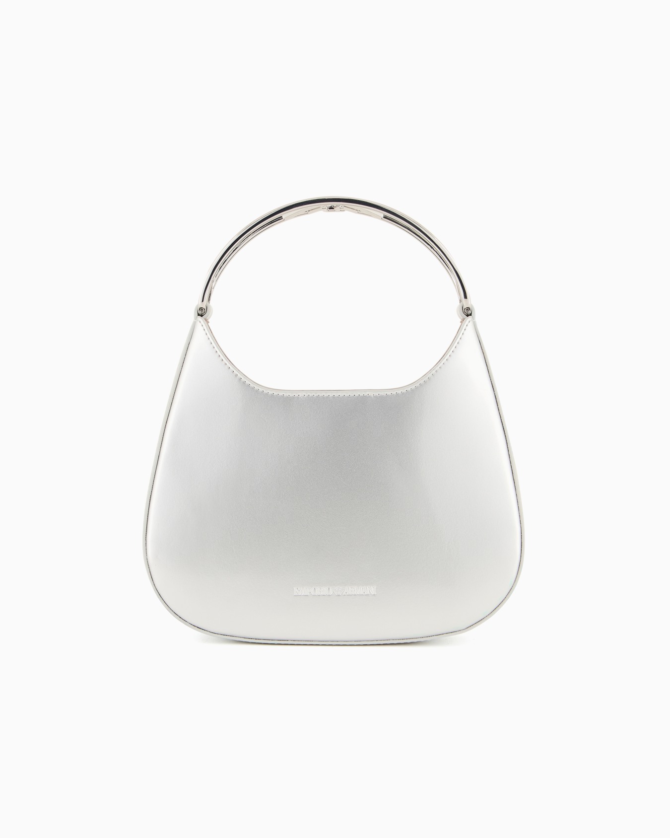 Moon capsule collection patent-effect mini bag with jewel handle Slide 0
