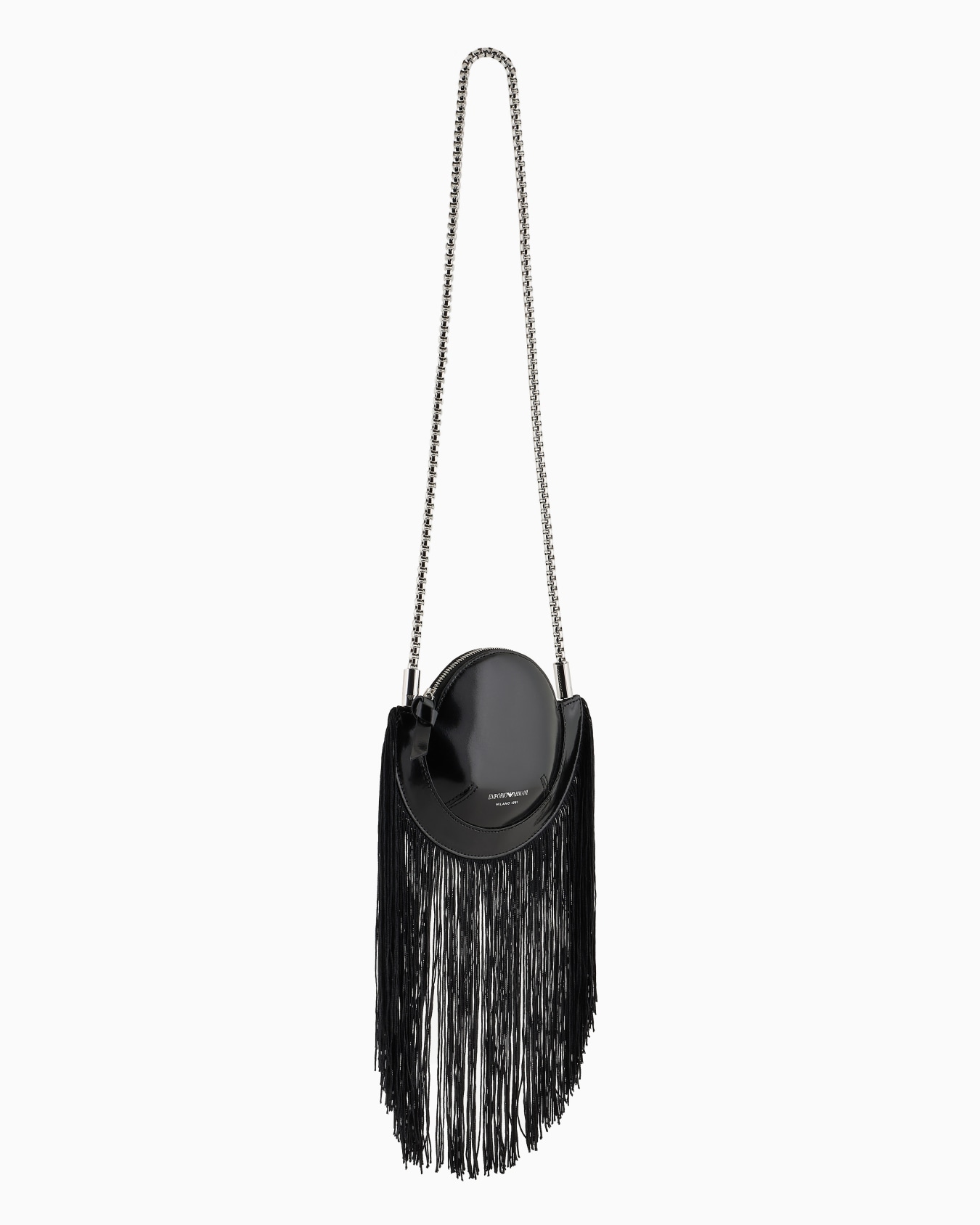 Leather round shoulder bag Slide 1