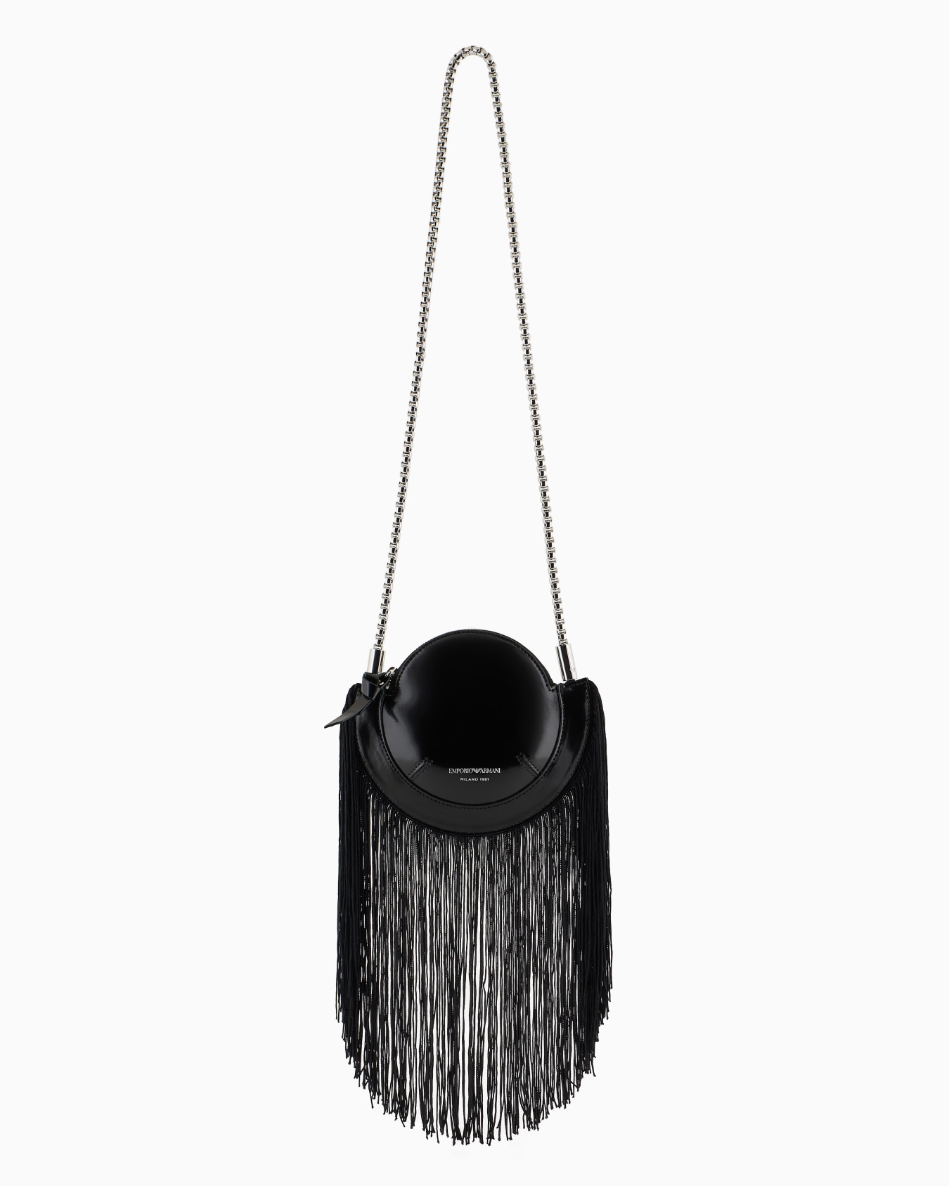 Leather round shoulder bag Slide 0