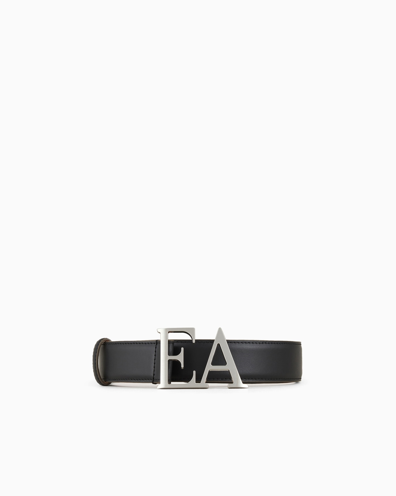Leather belt with moulded EA buckle Slide 0