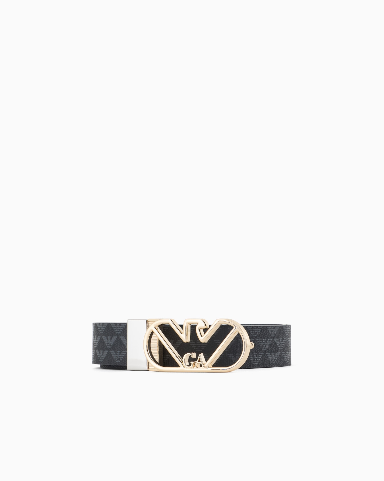 All-over eagle two-toned reversible belt with eagle buckle Slide 0