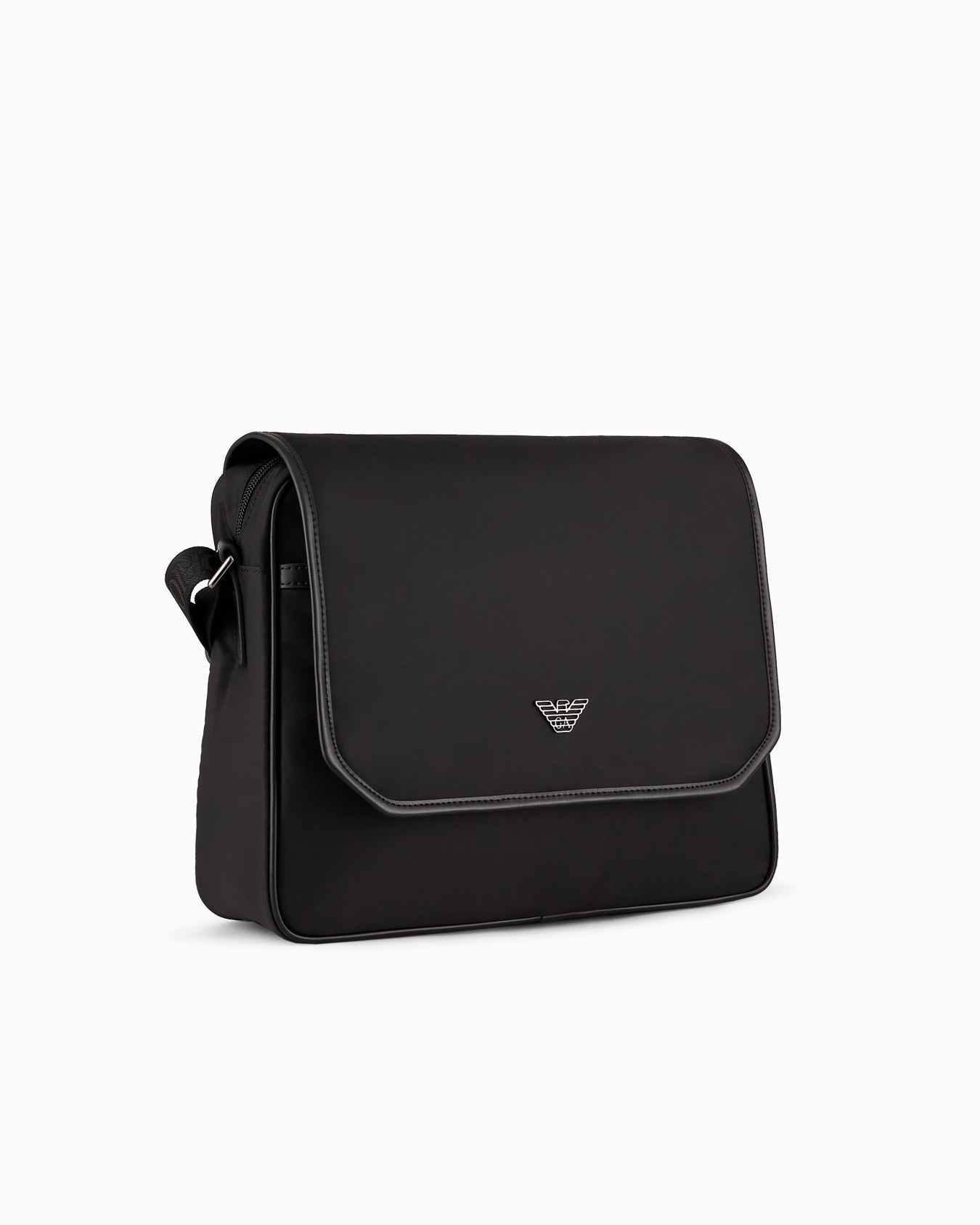 Borsa messenger in nylon riciclato Slide 1