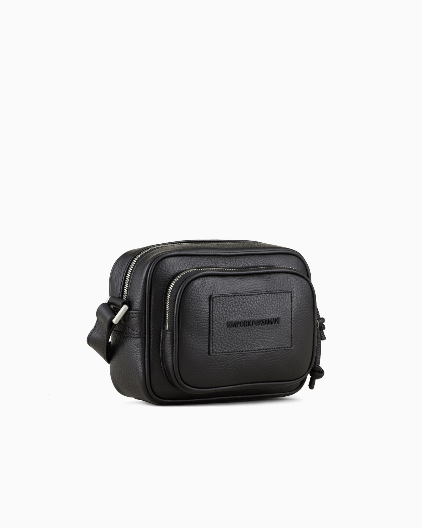 Tumbled-leather camera case with shoulder strap Slide 1