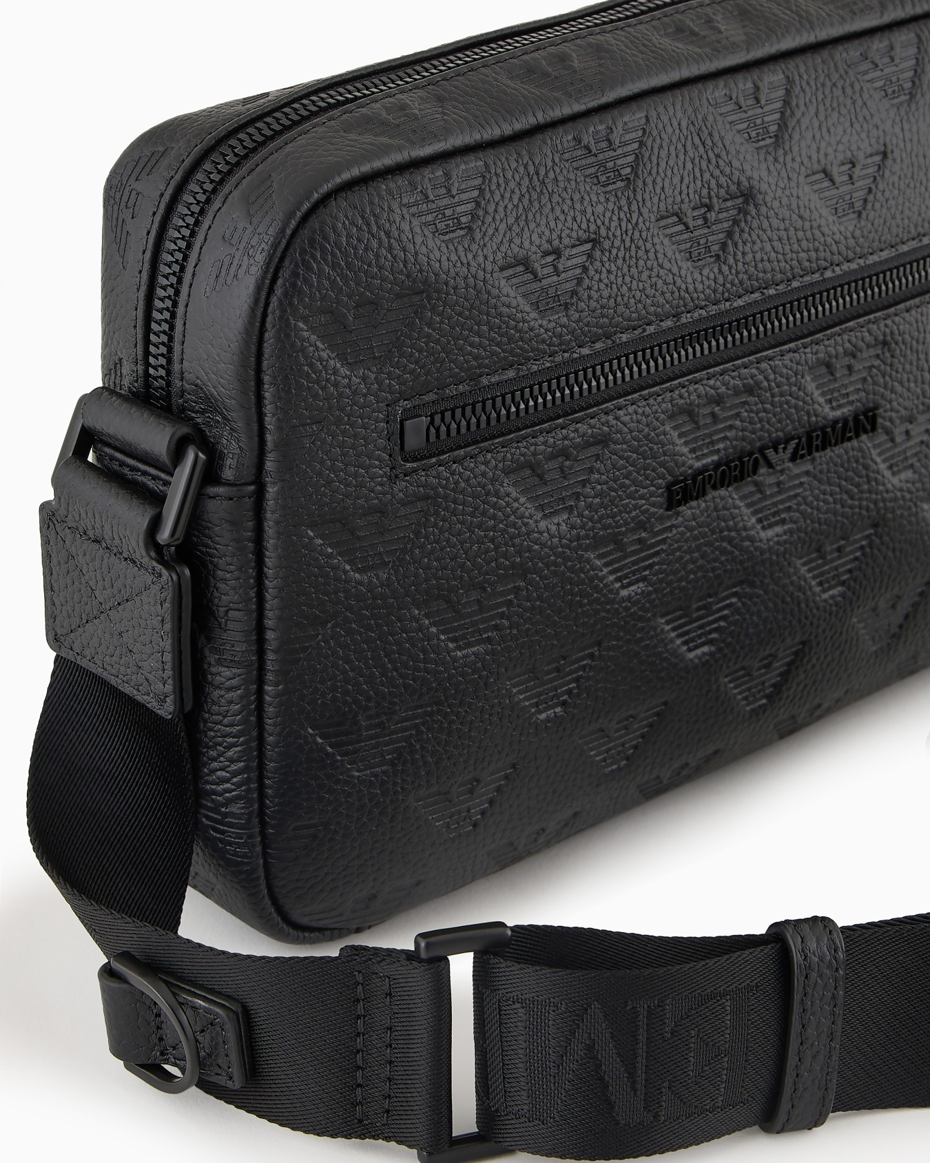 Borsa a tracolla in pelle embossed eagle all over Slide 4