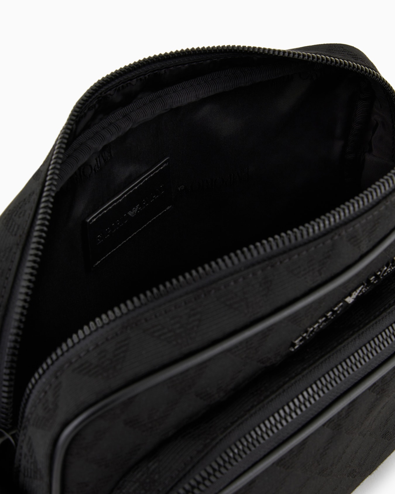 Bolso bandolera de nailon con motivo integral de águila en tejido jacquard Diapositiva 3