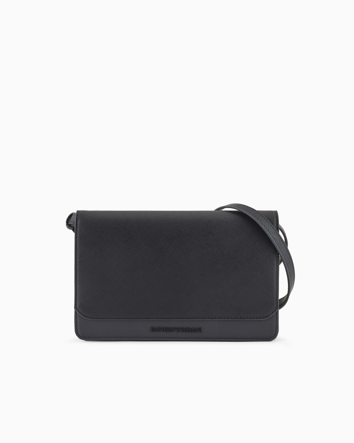 ASV regenerated Saffiano and recycled nylon shoulder bag with flap Slide 0