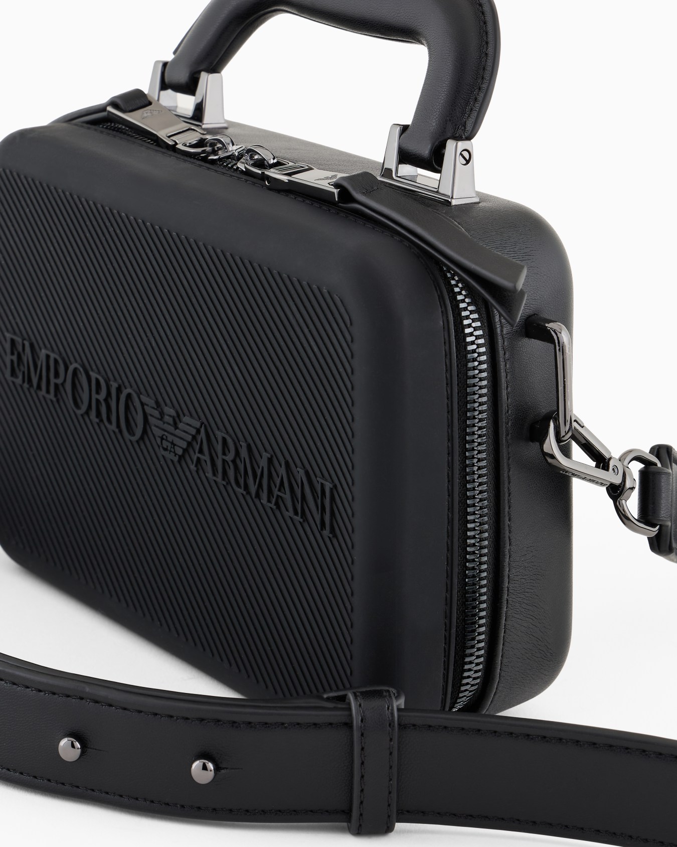 ASV recycled rubber camera shoulder bag with logo Slide 4