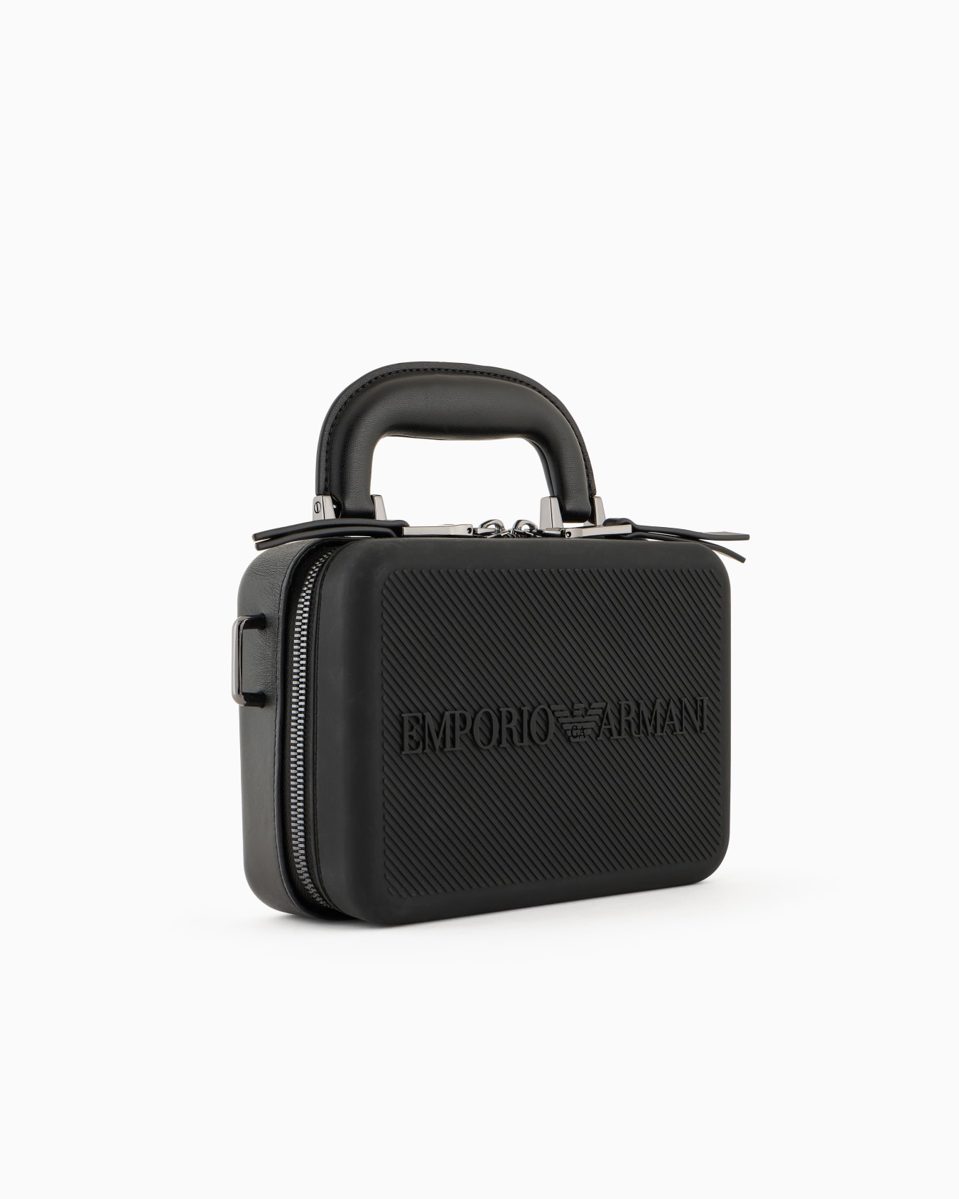ASV recycled rubber camera shoulder bag with logo Slide 1