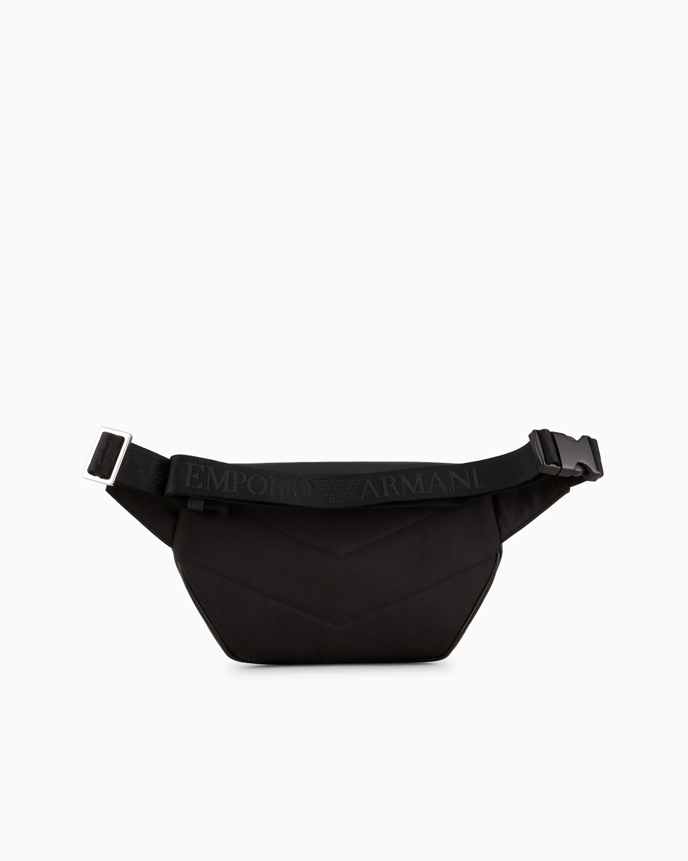 ASV regenerated Saffiano leather belt bag with eagle plate Slide 2