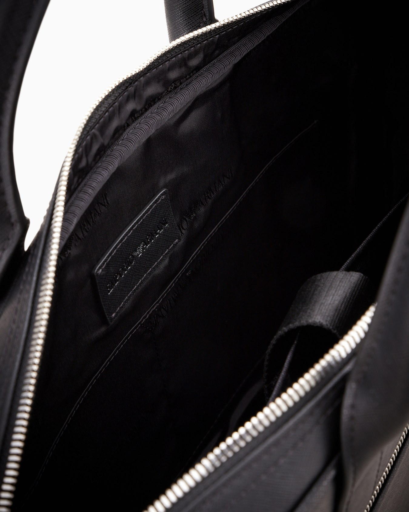 ASV regenerated Saffiano leather business bag with eagle plate Slide 3