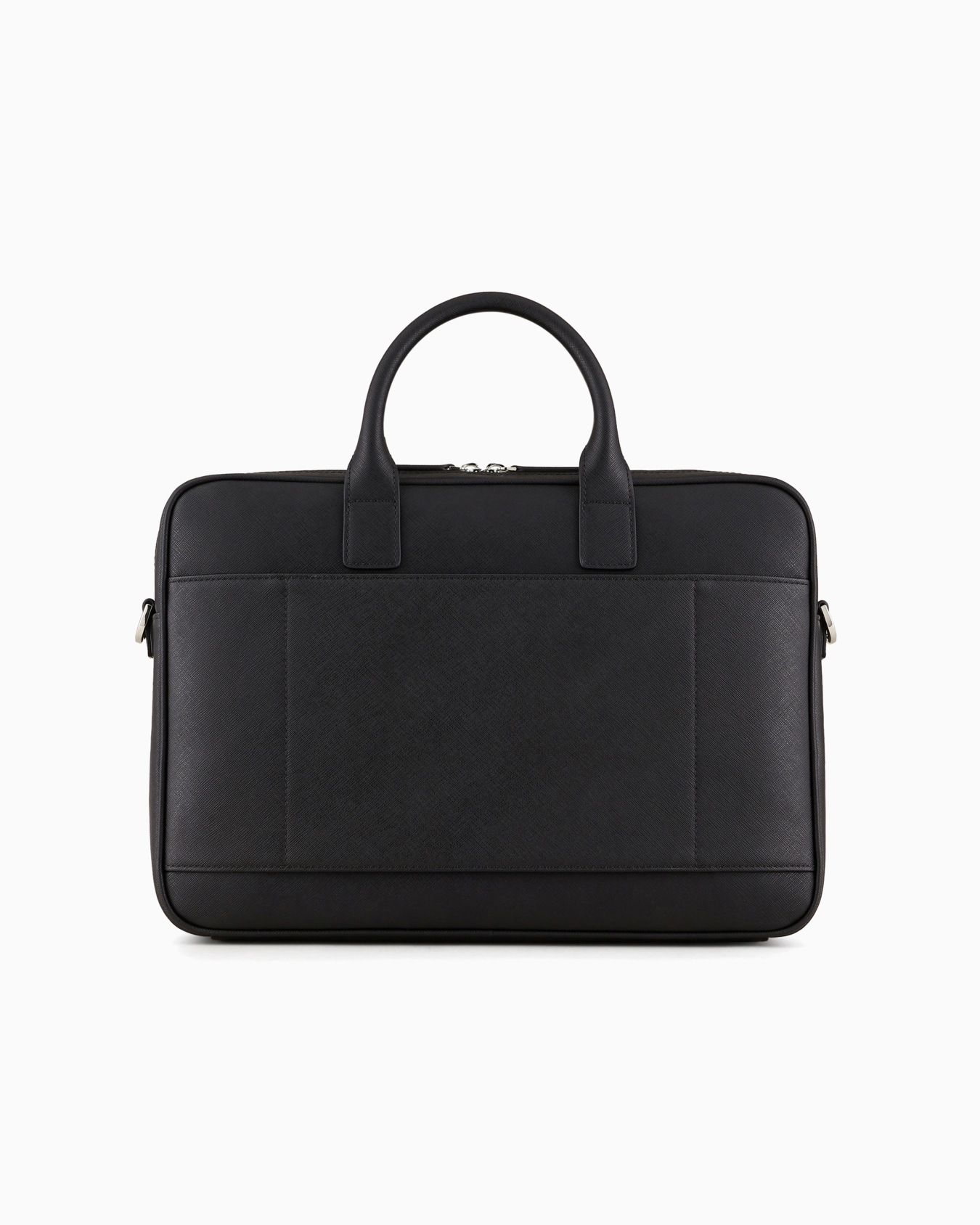 ASV regenerated Saffiano leather business bag with eagle plate Slide 2