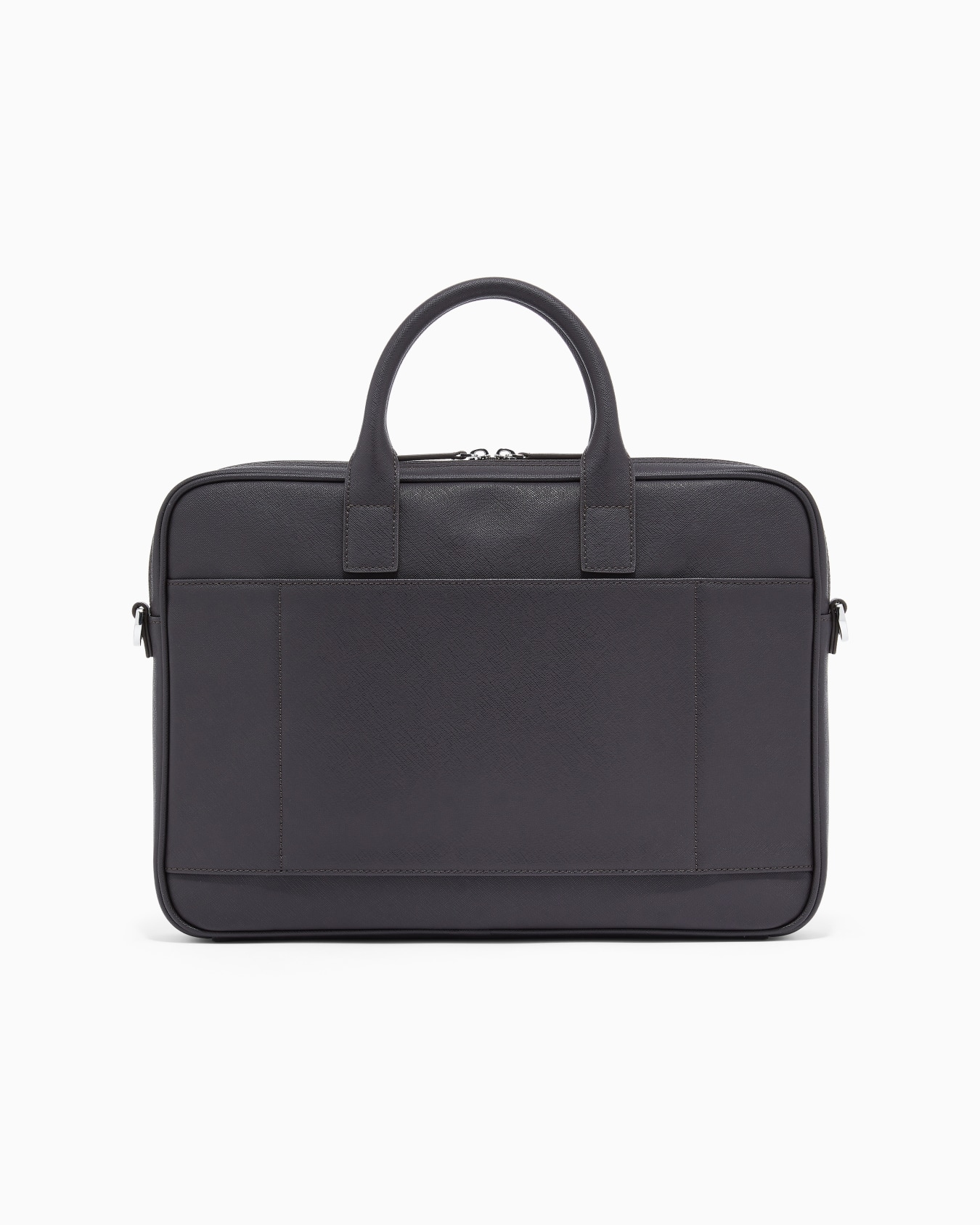 ASV regenerated Saffiano leather business bag with eagle plate Slide 2