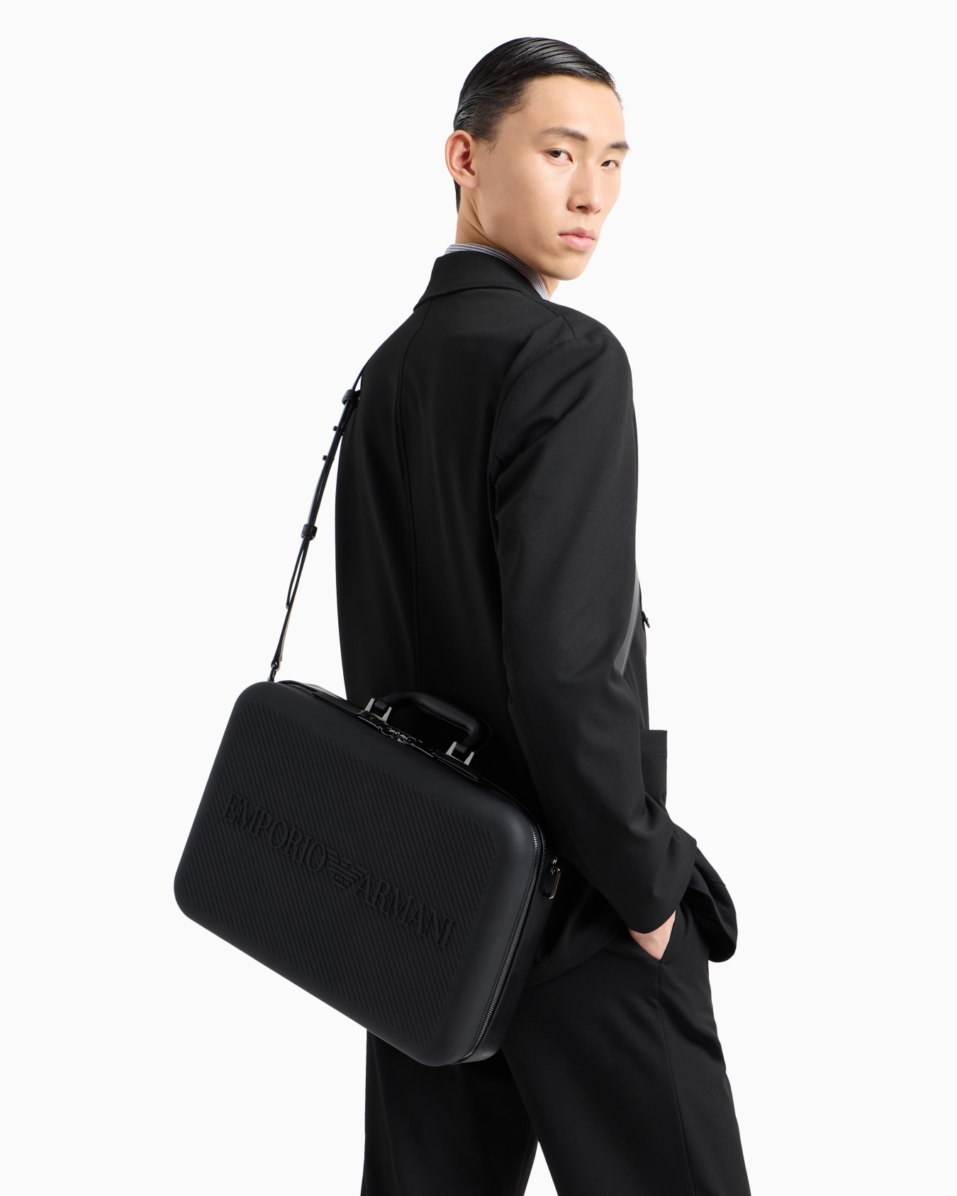 ASV recycled rubber business bag with logo Slide 6