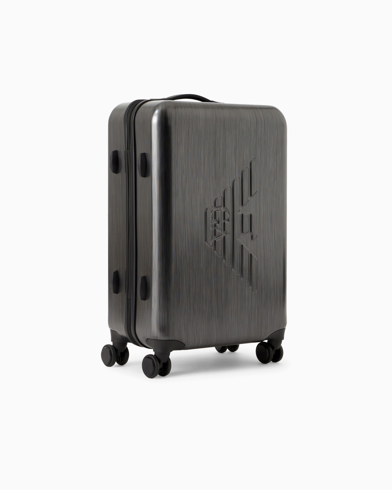 ABS medium trolley suitcase with oversized, embossed eagle Slide 1