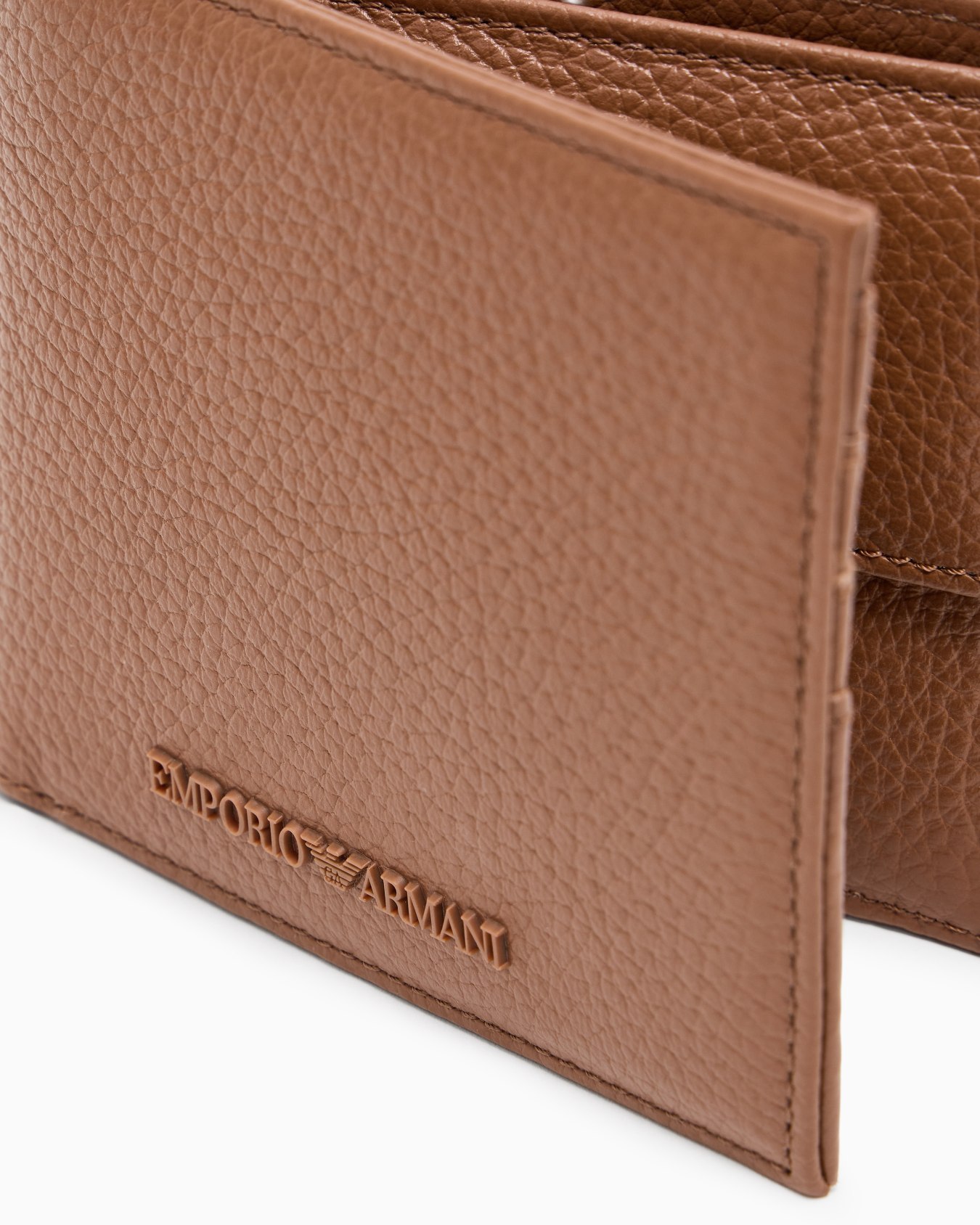 Cartera con bolsillo monedero de piel abatanada Diapositiva 3