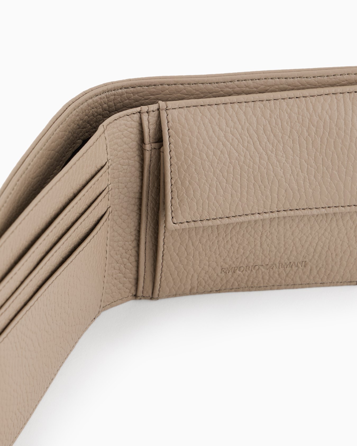 Tumbled leather wallet with coin pocket Slide 3