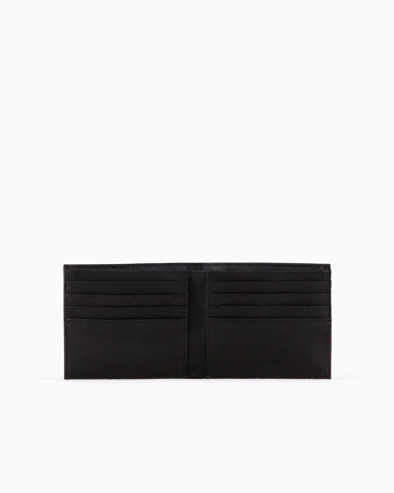 Cartera de piel saffiano regenerada con placa de águila ASV Diapositiva 2