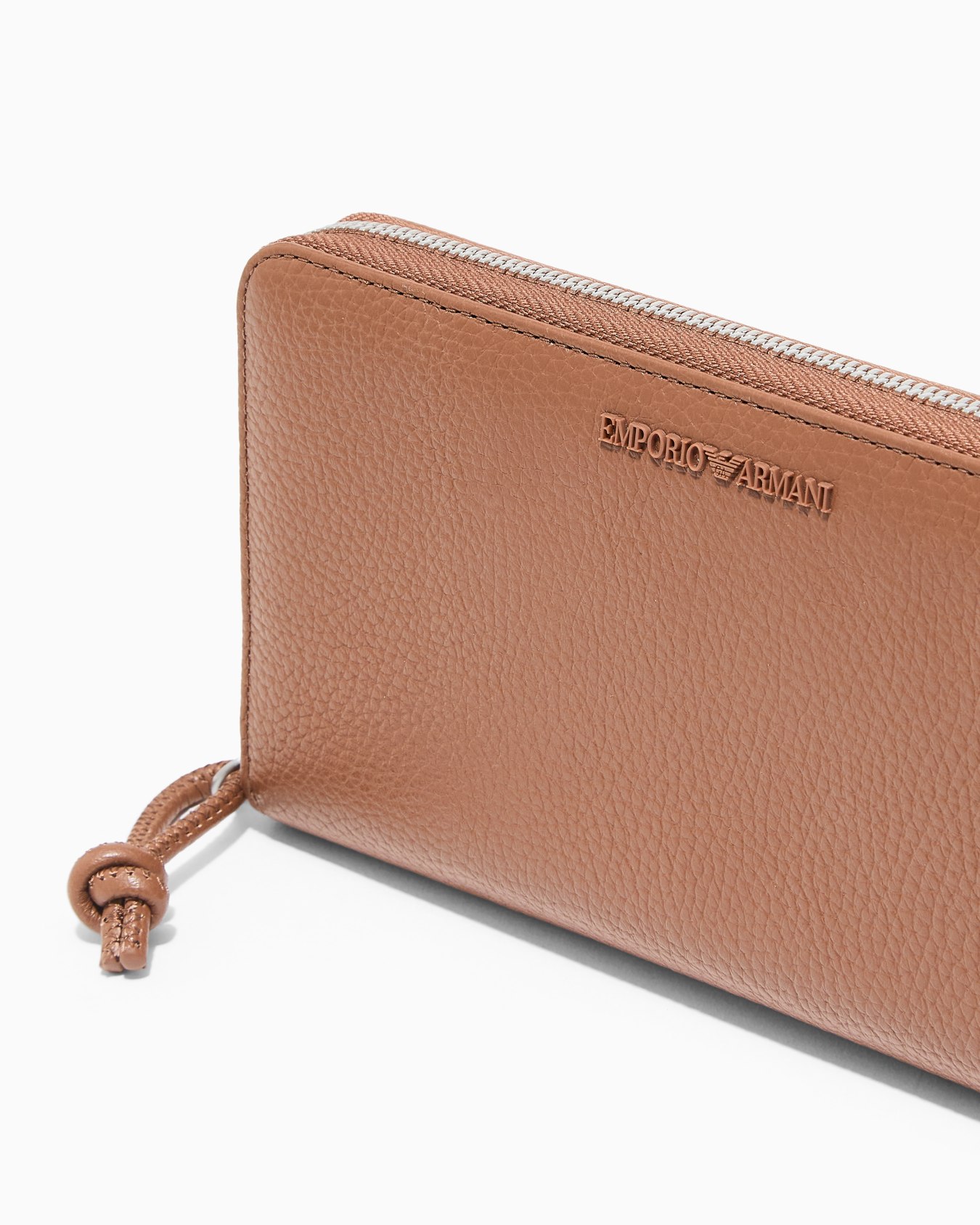 Cartera con cremallera perimetral de piel abatanada Diapositiva 3