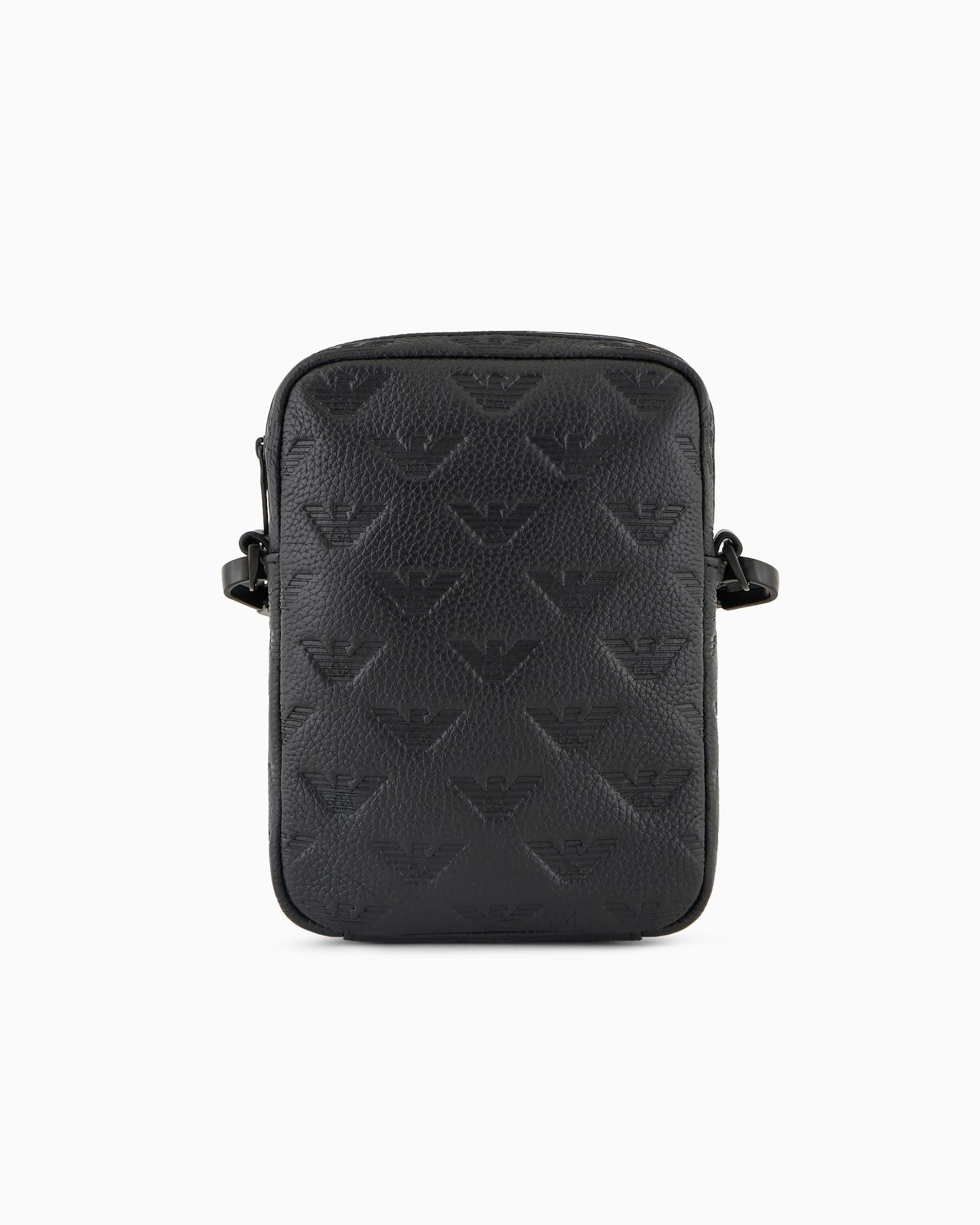 Funda para dispositivos electrónicos con bandolera de piel con motivo integral de águila en relieve Diapositiva 2