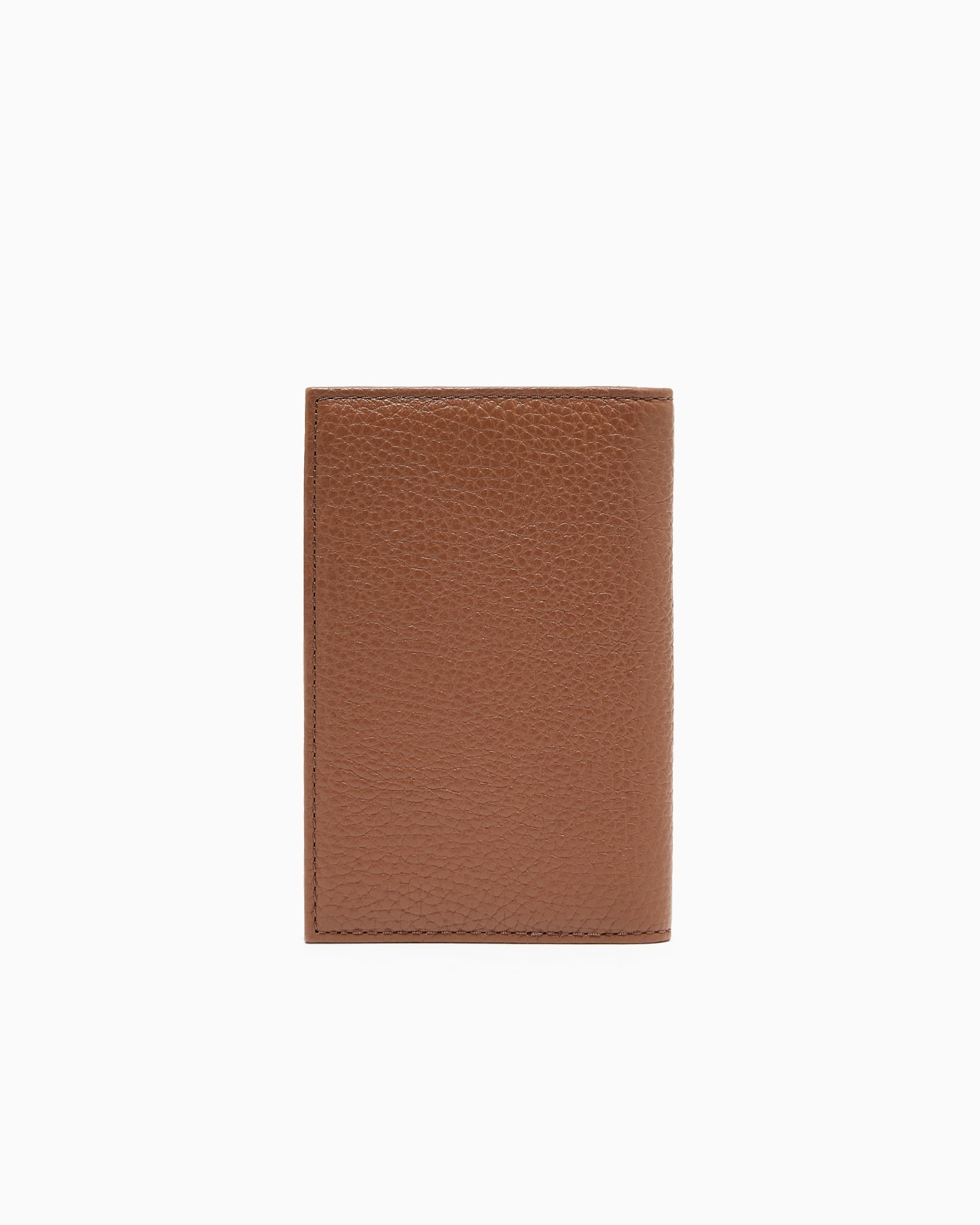Zipped, tumbled-leather bi-fold card holder Slide 1