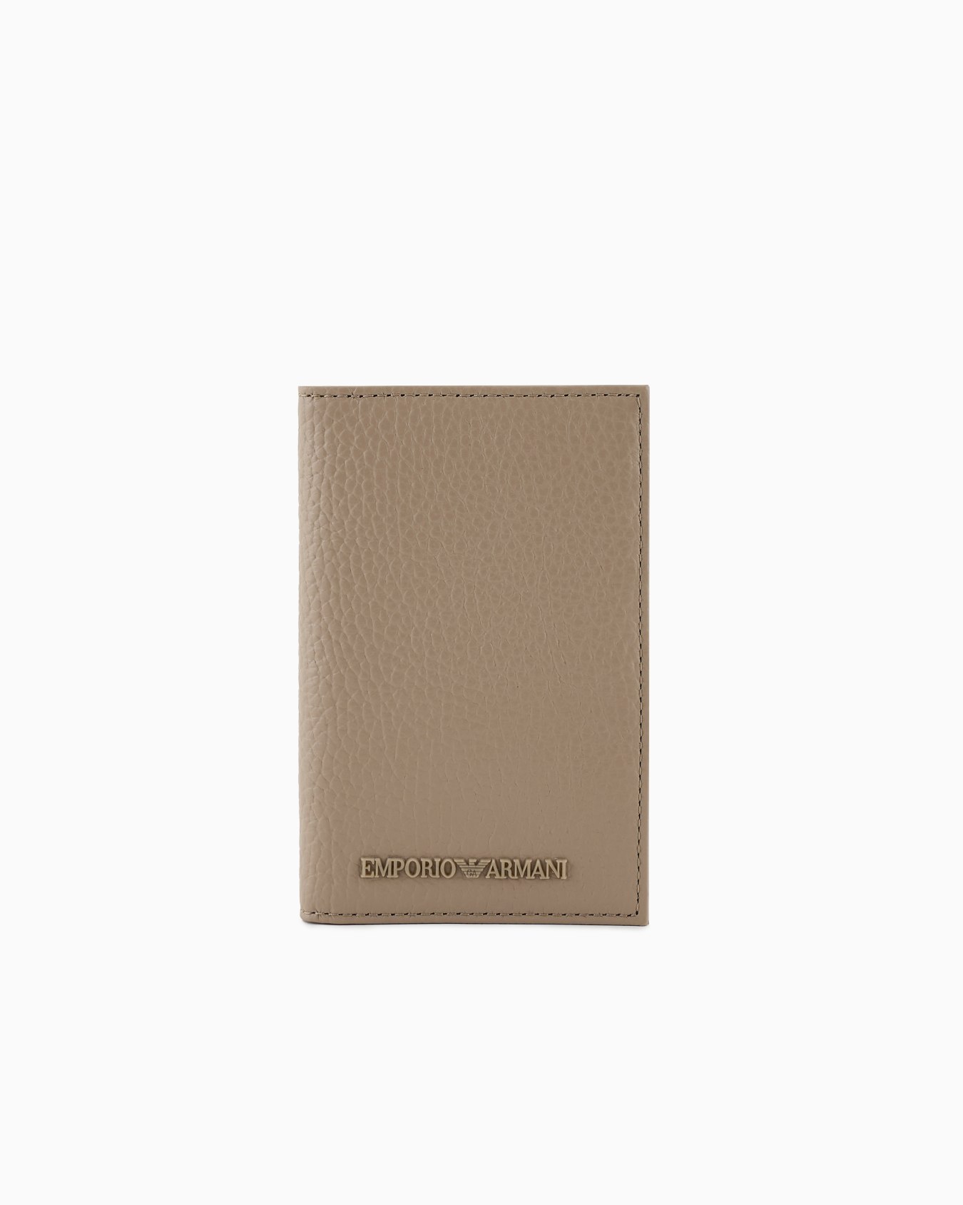 Zipped, tumbled-leather bi-fold card holder Slide 0
