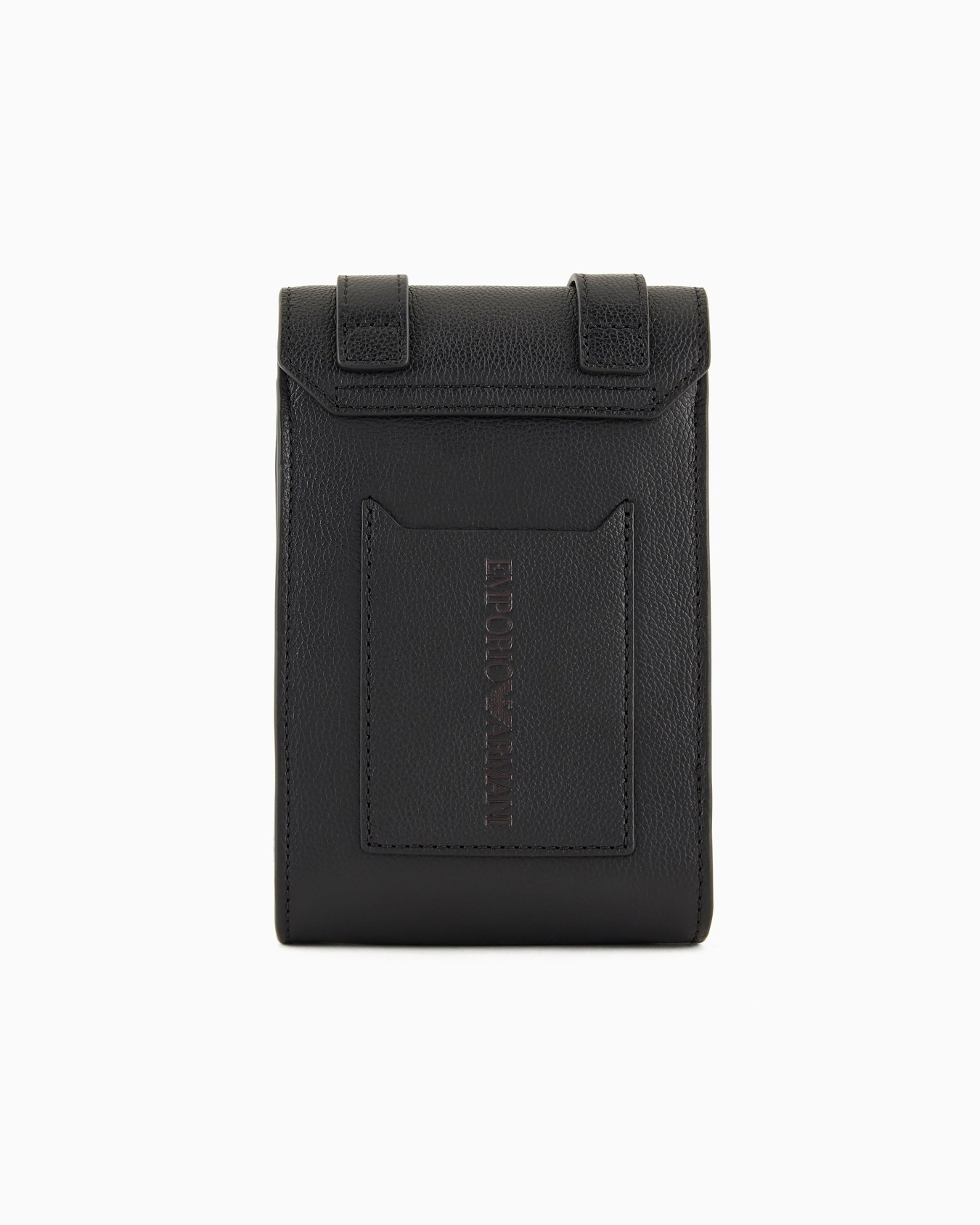 Tumbled-leather tech case with shoulder strap Slide 2