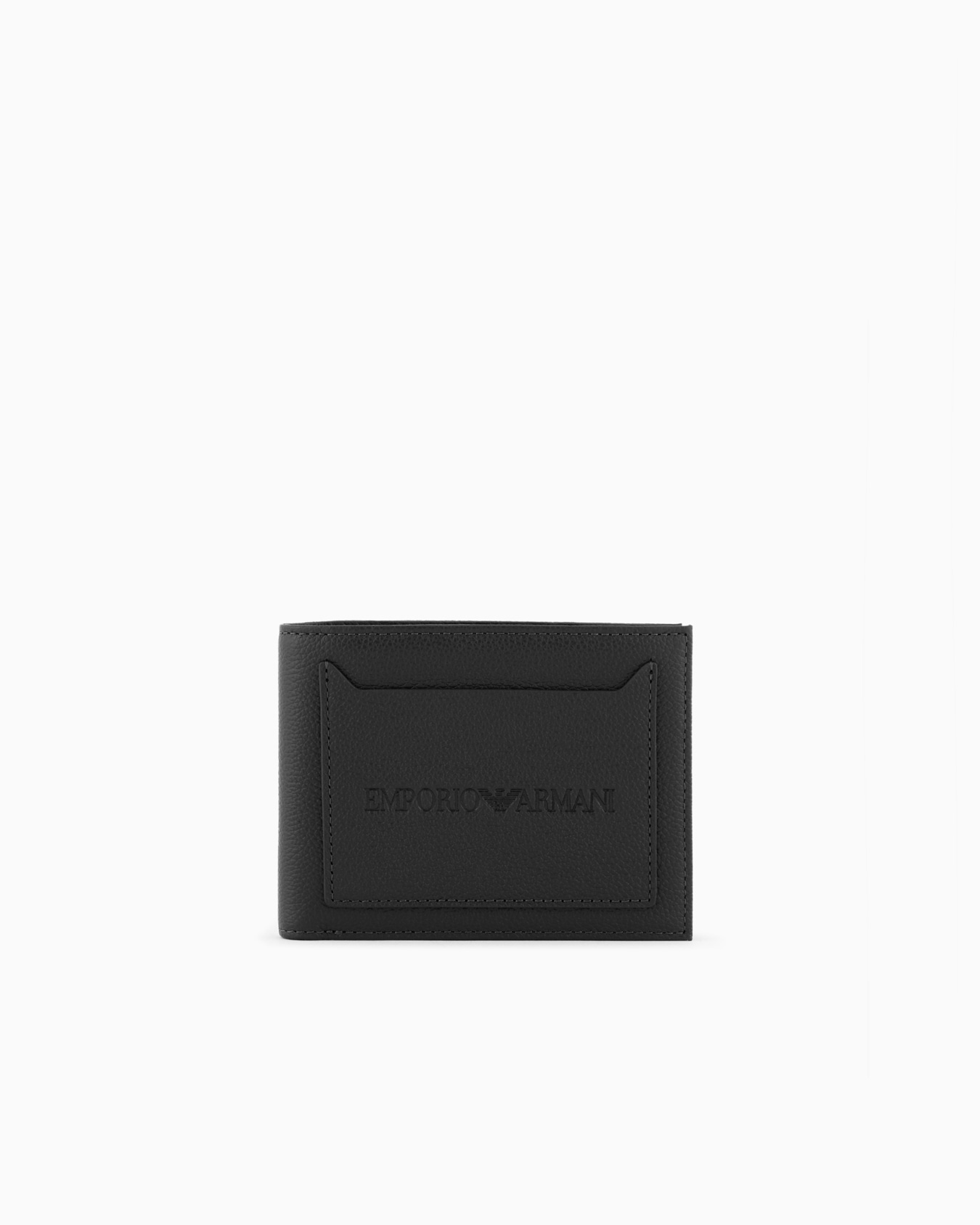 Portafoglio bifold con tasca esterna in pelle bottalata Slide 0