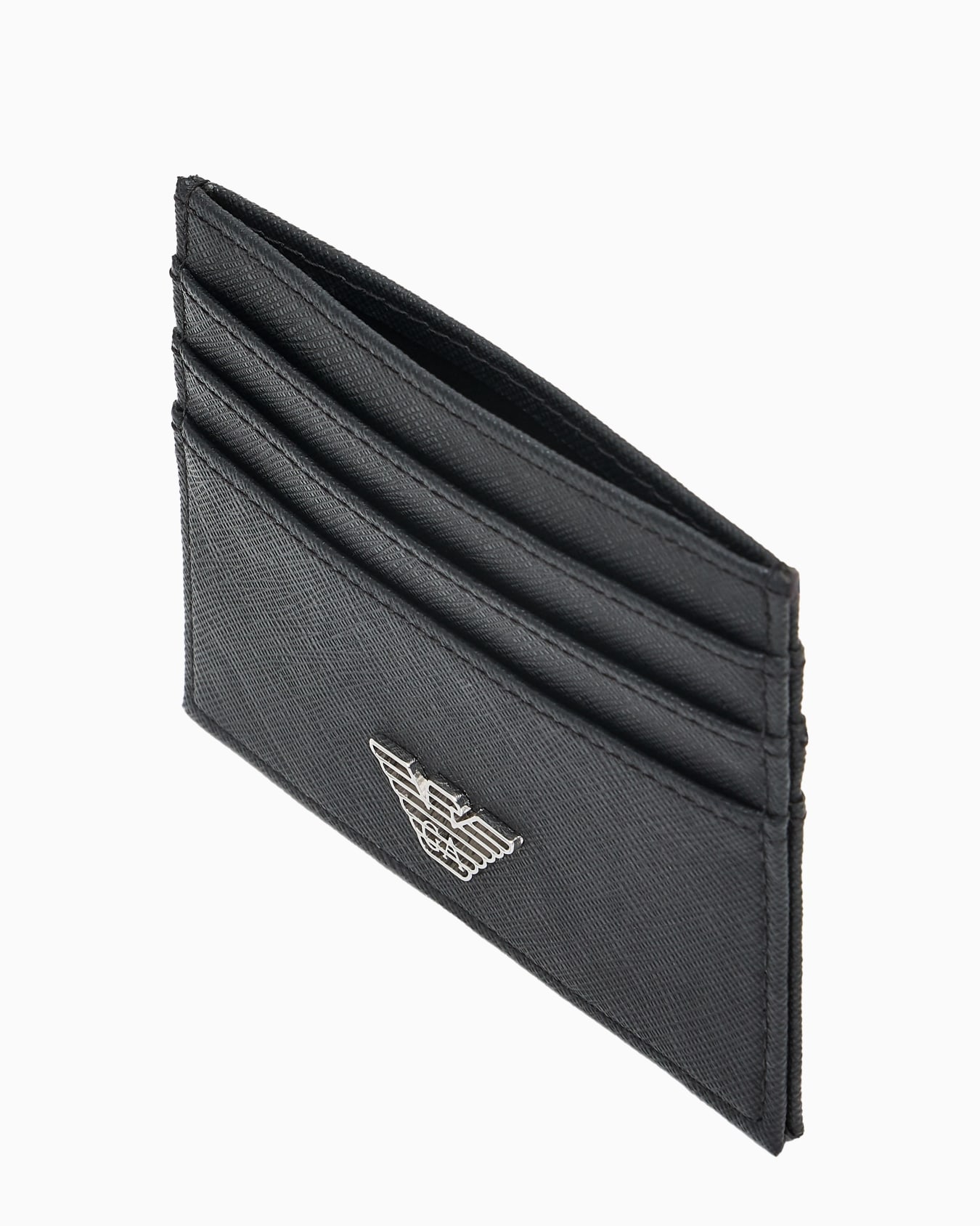 ASV gift box with regenerated Saffiano leather wallet and card holder with eagle plate Slide 2