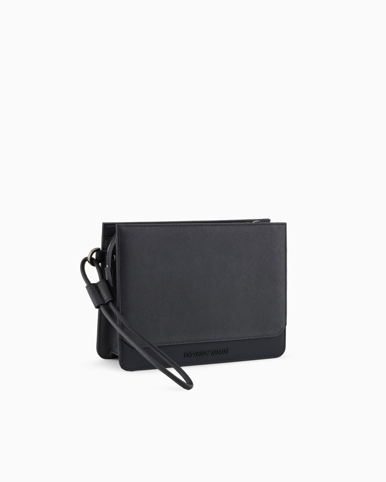 Bolso de mano en piel saffiano regenerada y nailon reciclado ASV Diapositiva 1