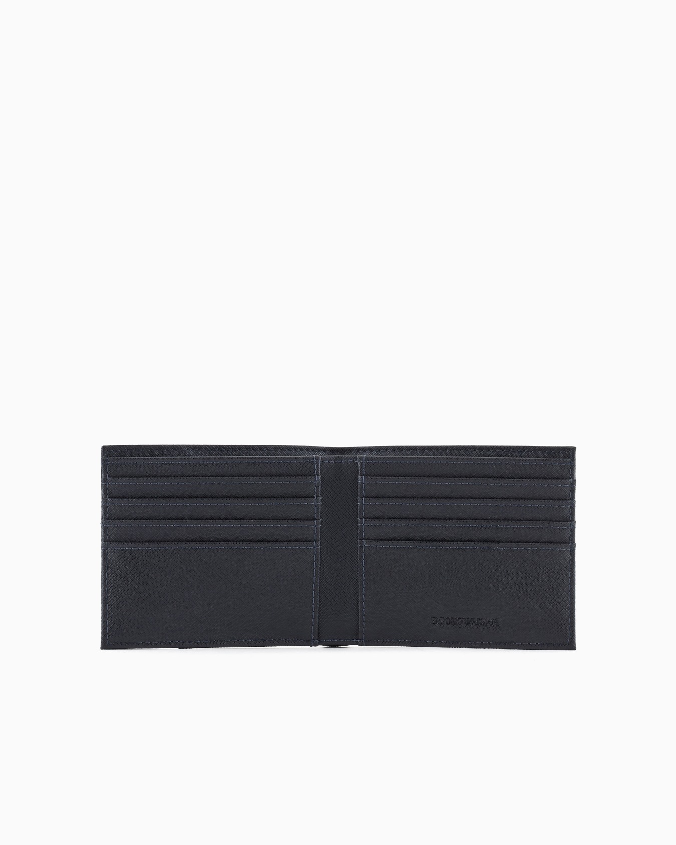 Portafoglio bifold in saffiano e nylon Slide 2