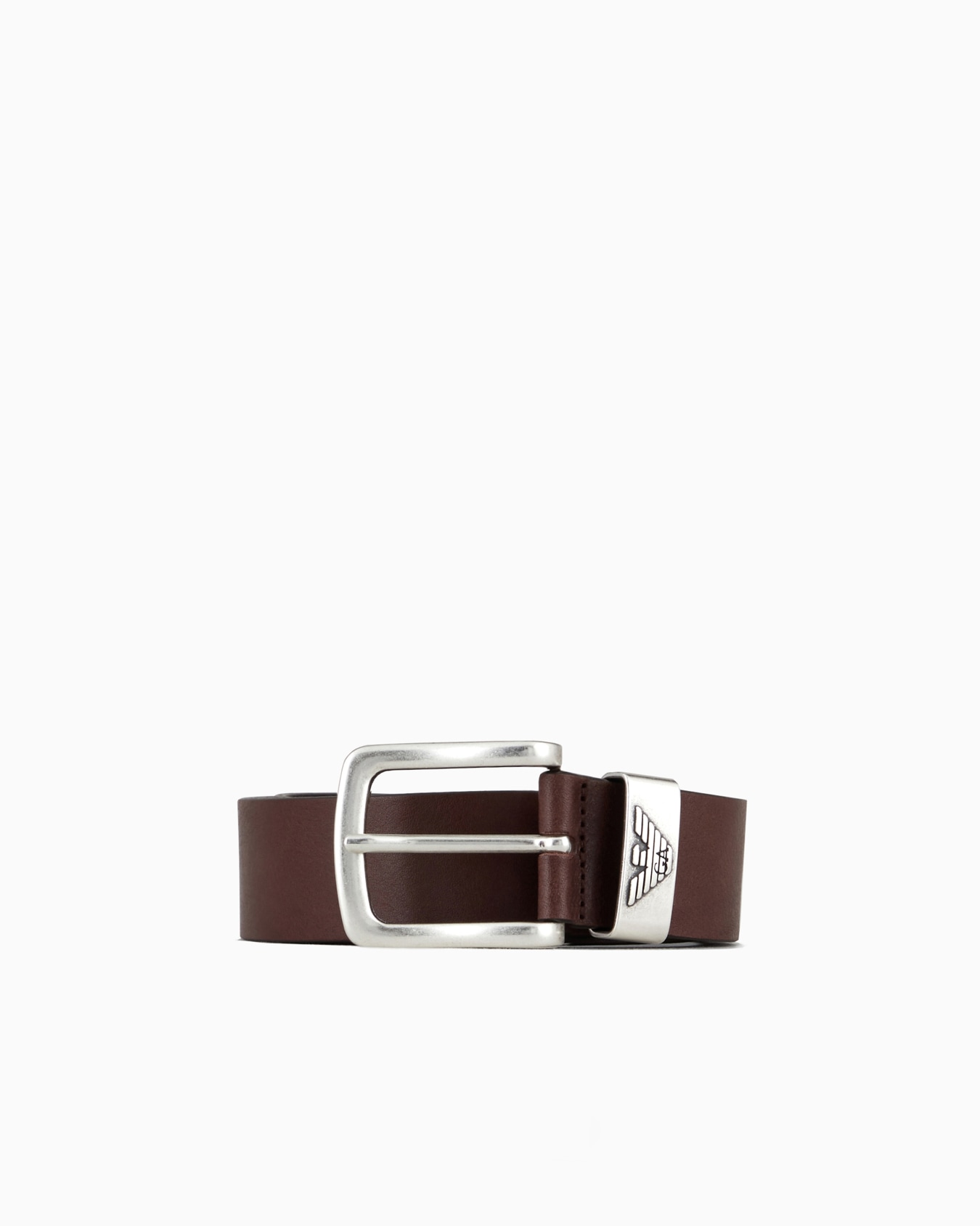 Gürtel aus Leder mit Logo-Schnalle Folie 0