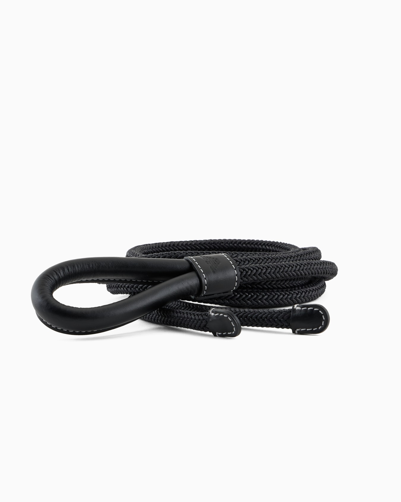 Cinturón tubular de piel efecto cuerda Diapositiva 1