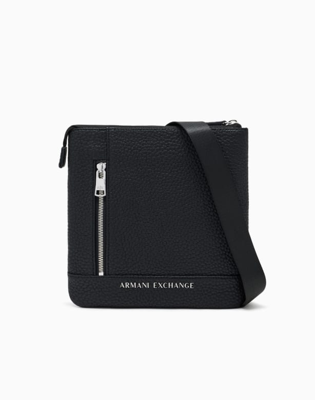 Mini crossbody bag in quilted-effect fabric