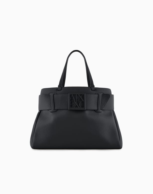 Shoulder bag with metal details